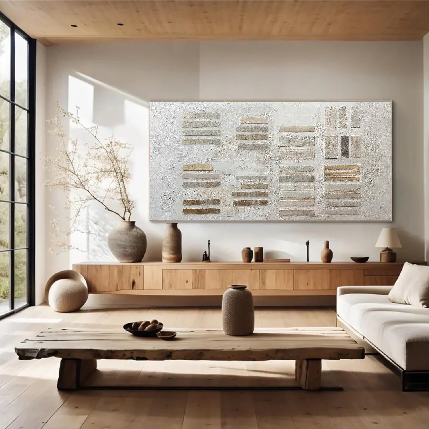 Wabi Sabi Textured Canvas Art #WS928
