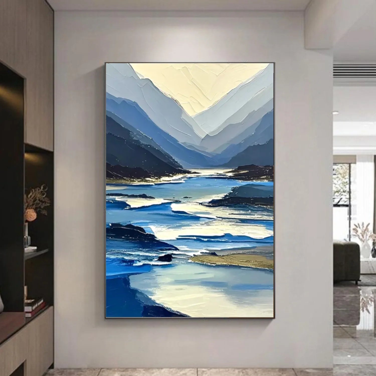 Abstract Mountain Canvas Art #MM279