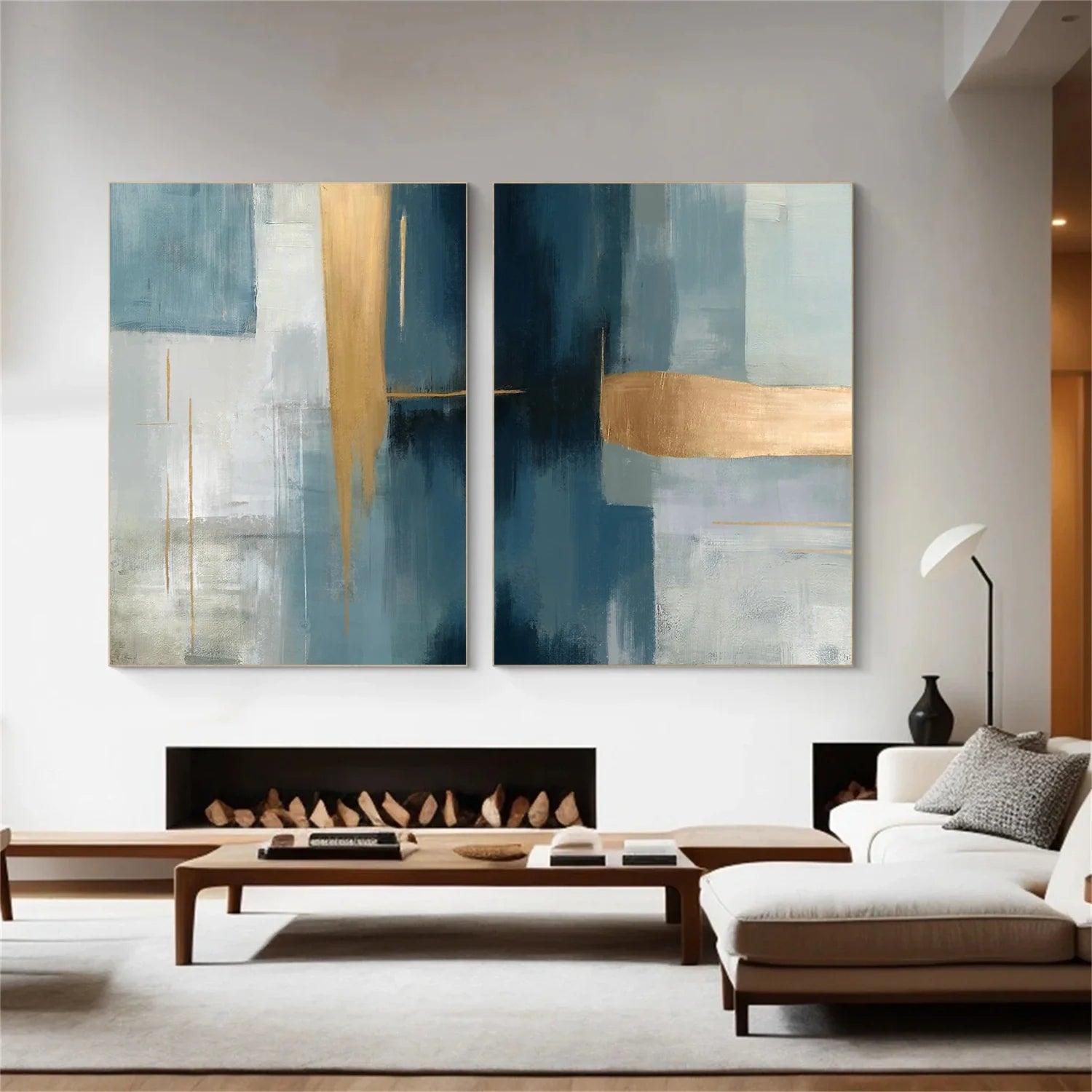 Abstract Set of 2 Canvas Art #WS588
