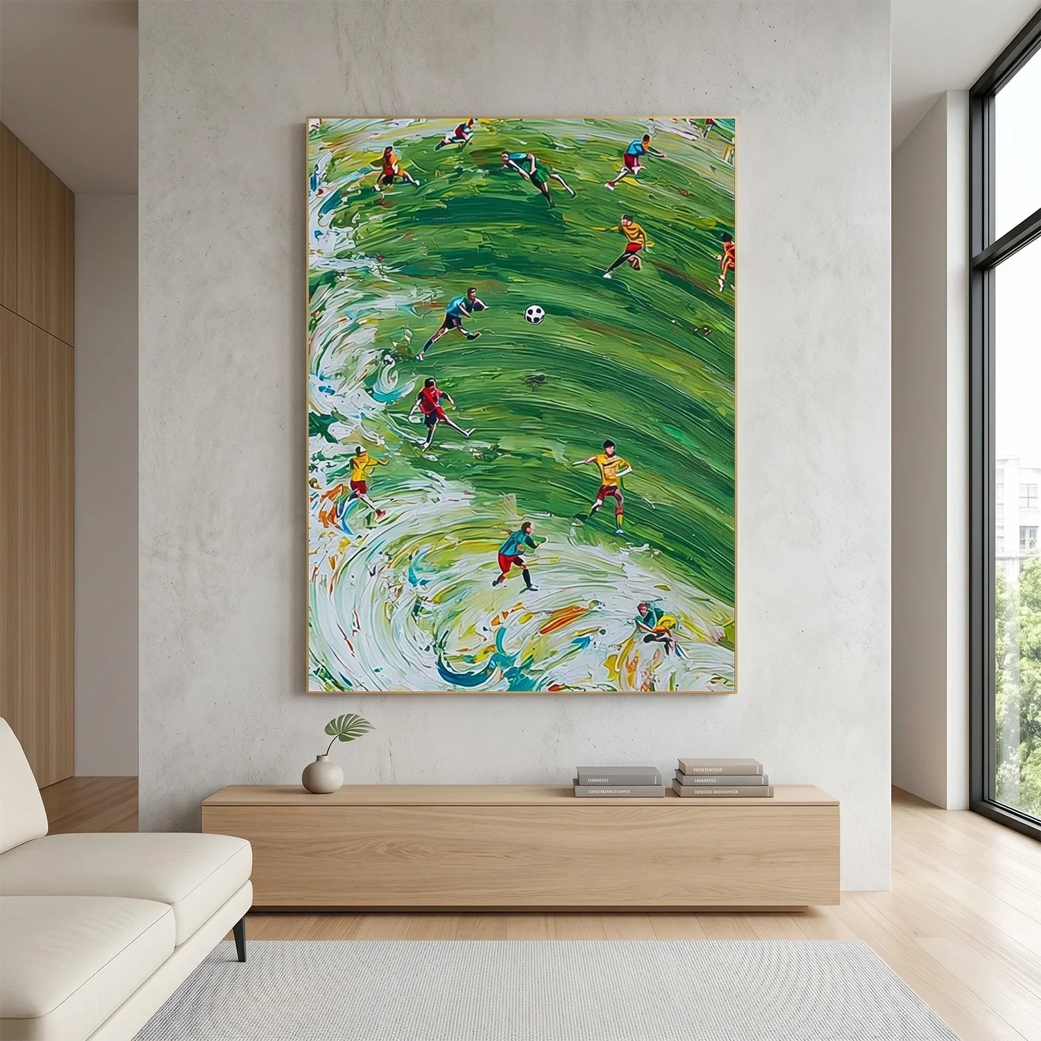 Football Sport Textured Wall Art #SA095
