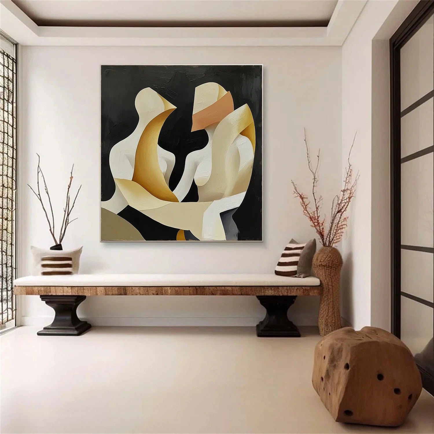 Abstract Portrait Wall Art #AP079