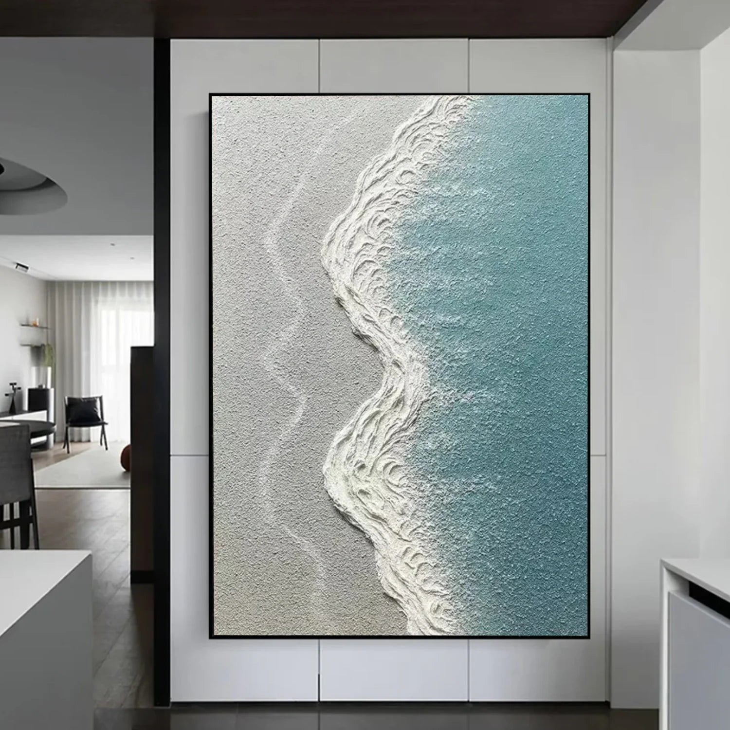 Sea & Sky Abstract Textured Wall Art #MS171
