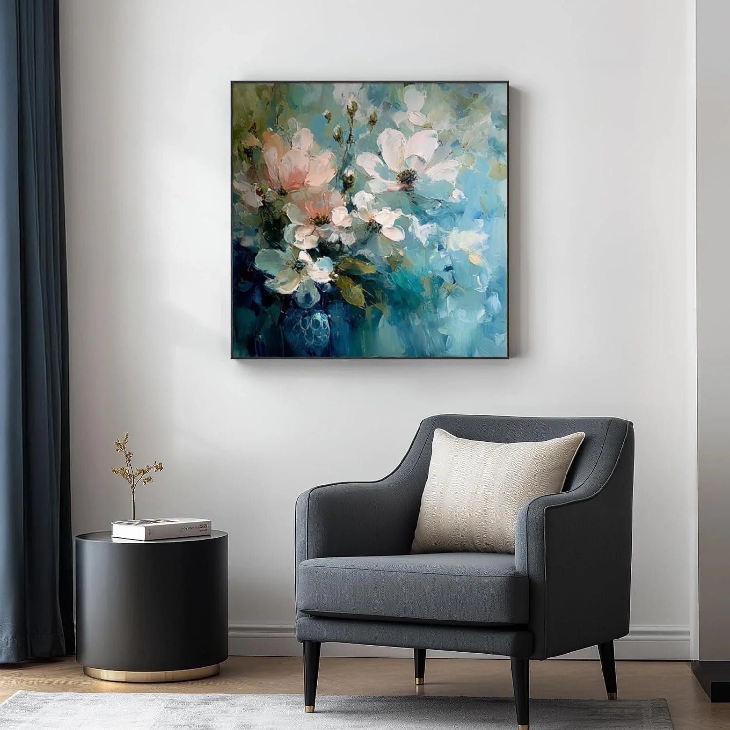 Flower & Tree Abstract Textured Wall Art #ML237