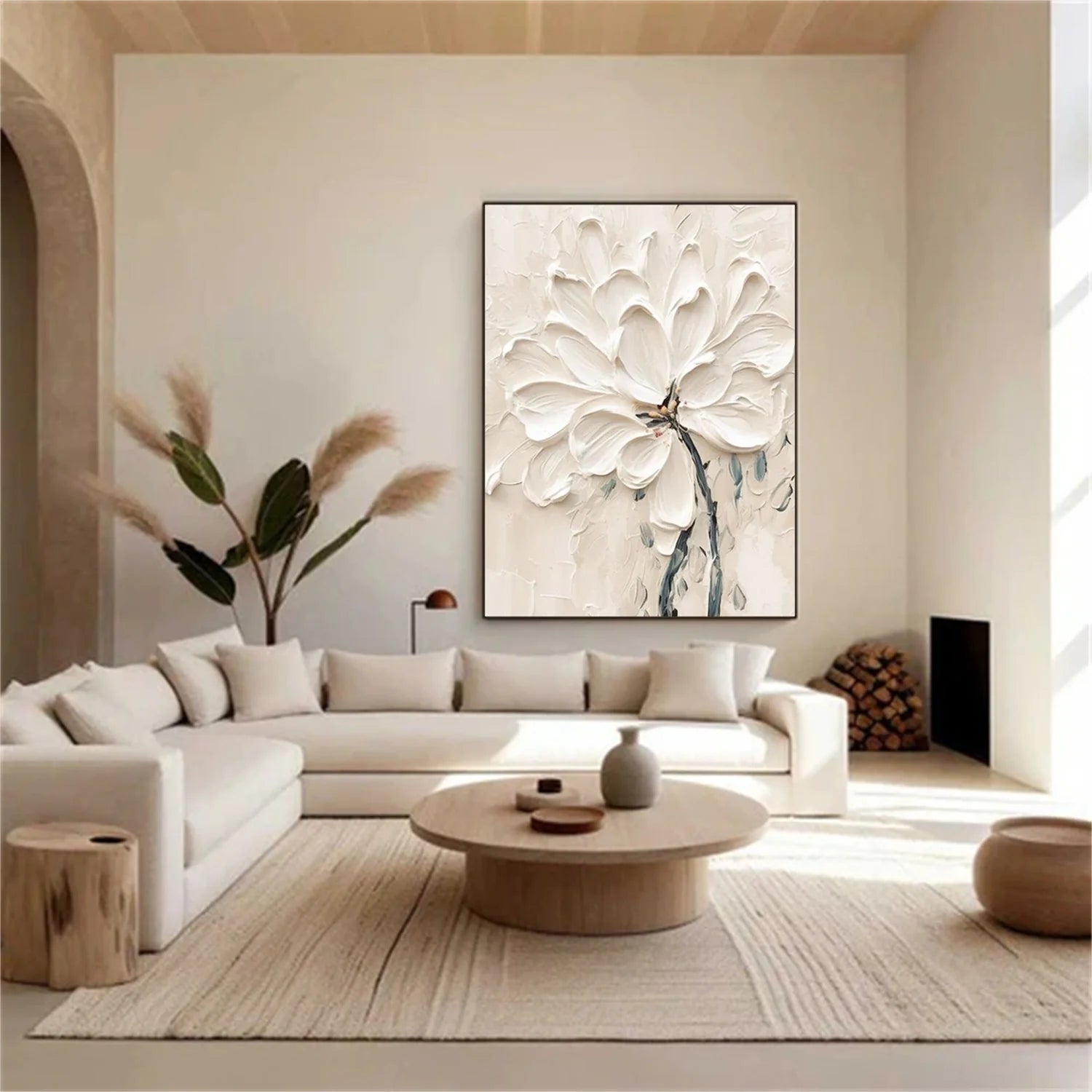 Flower & Tree Abstract Textured Wall Art #ML144