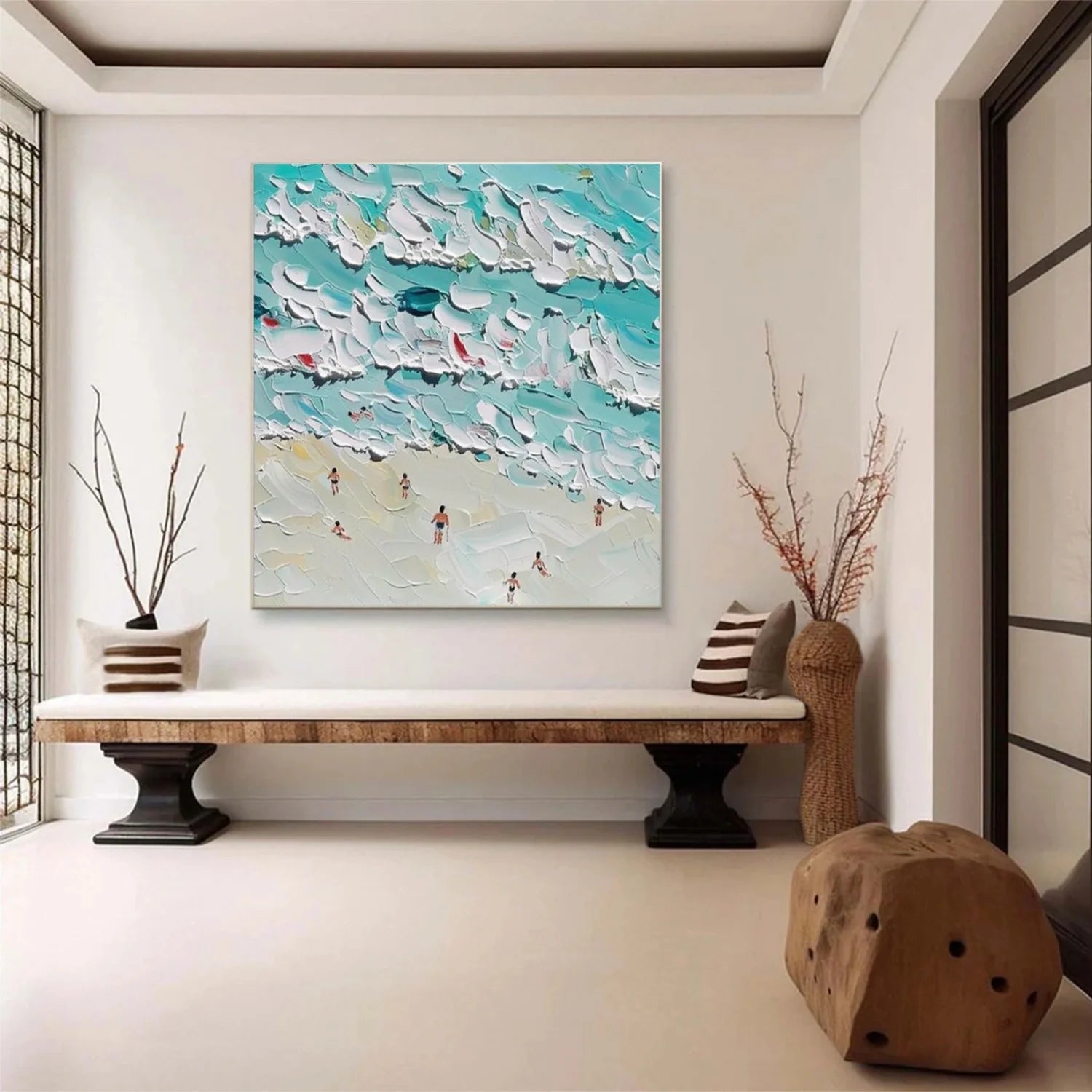 Swimming Sport Textured Wall Art #SA089