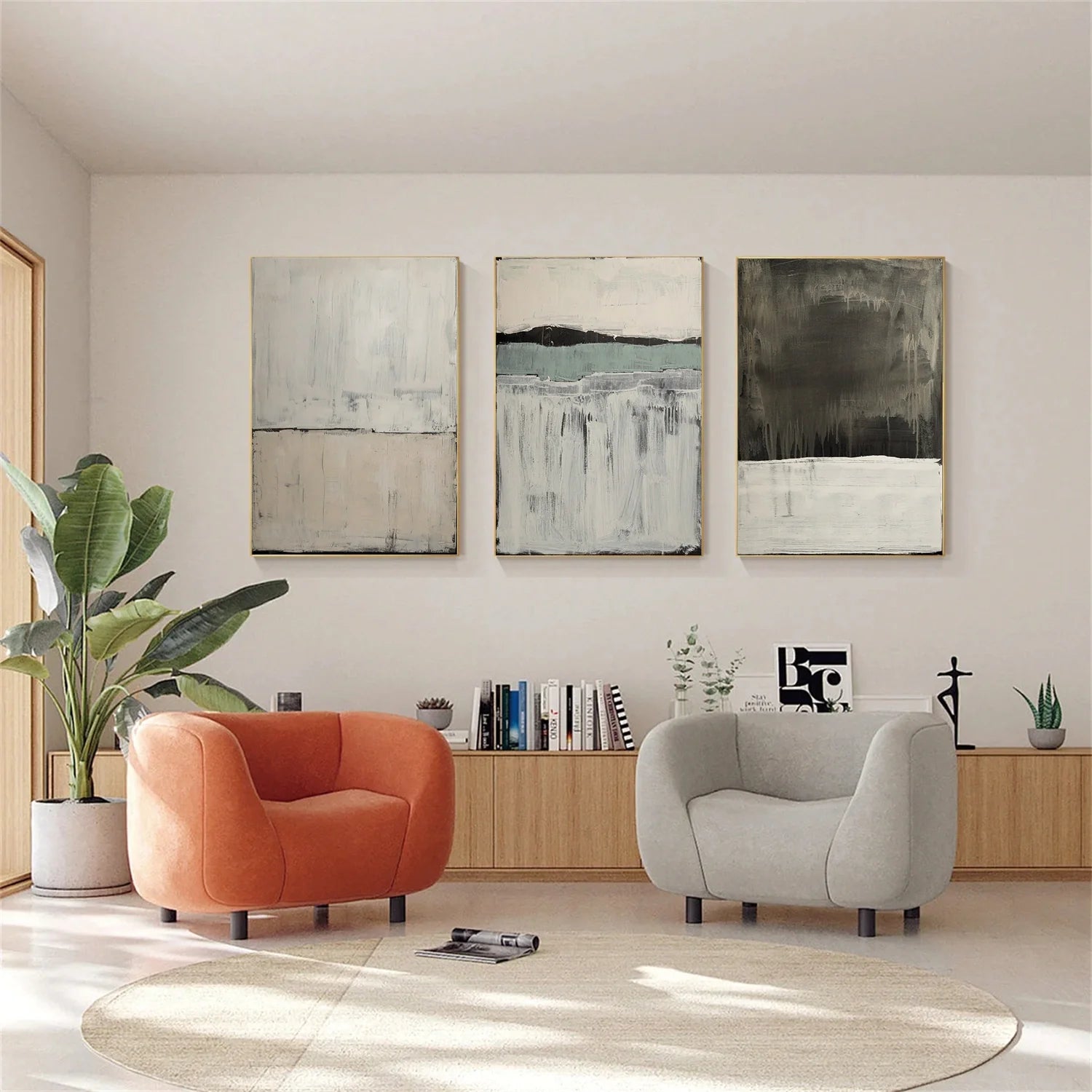 Wabi Sabi Canvas Art Set of 3 #WS684