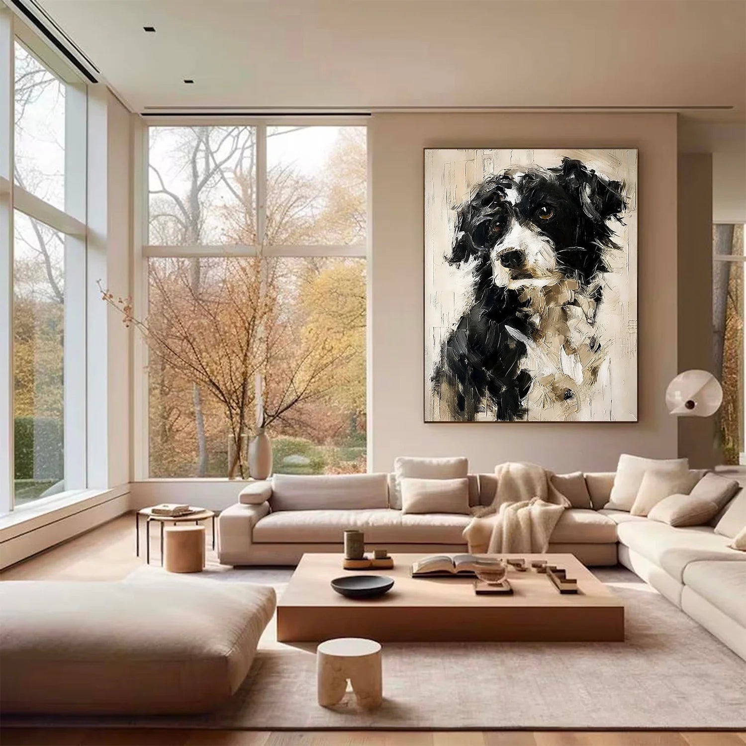 Abstract Animal Dog Wall Art #AL191