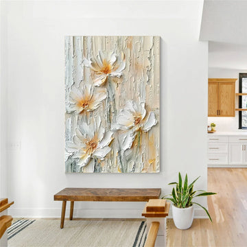 Flower & Tree Abstract Textured Wall Art #ML206