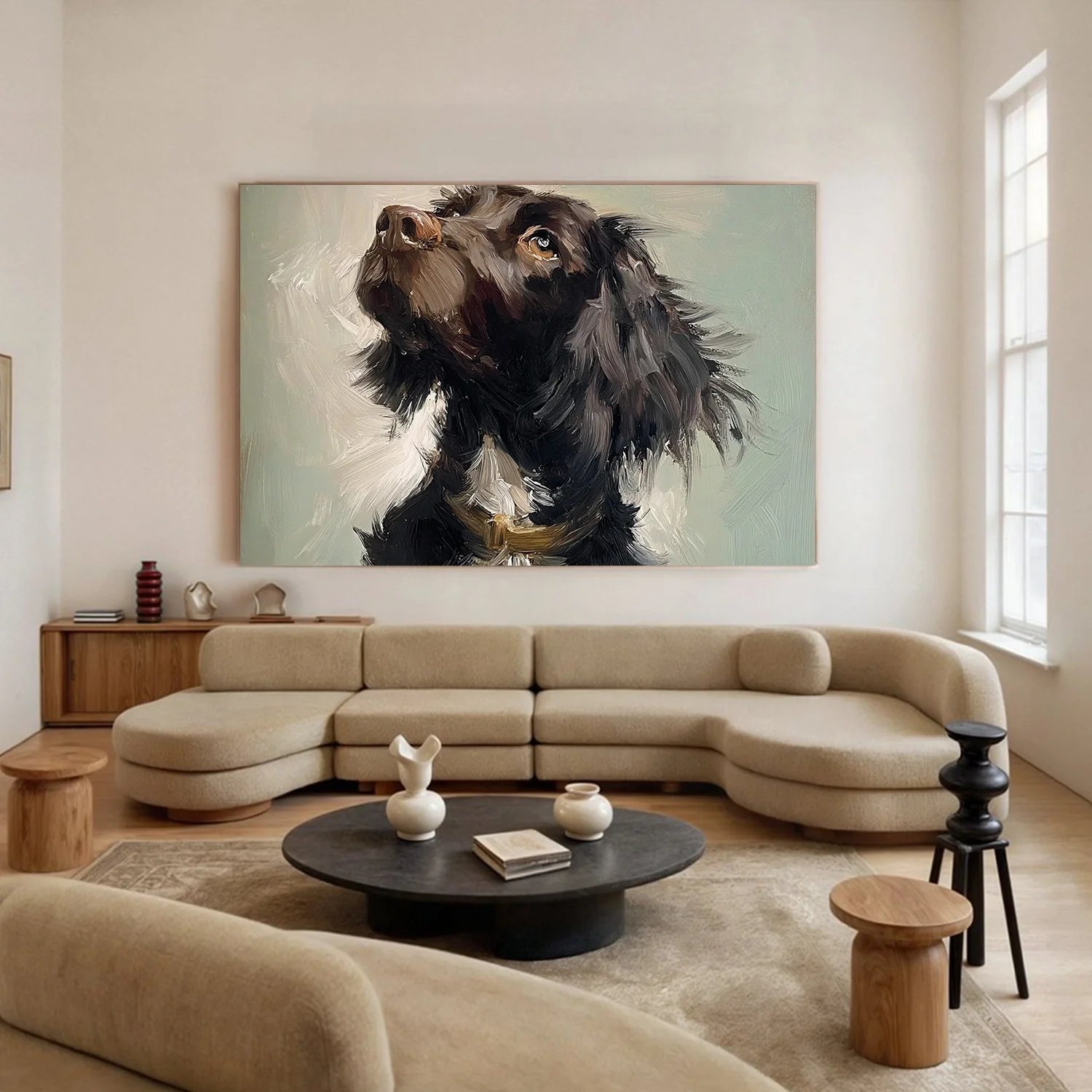 Abstract Animal Dog Wall Art #AL195