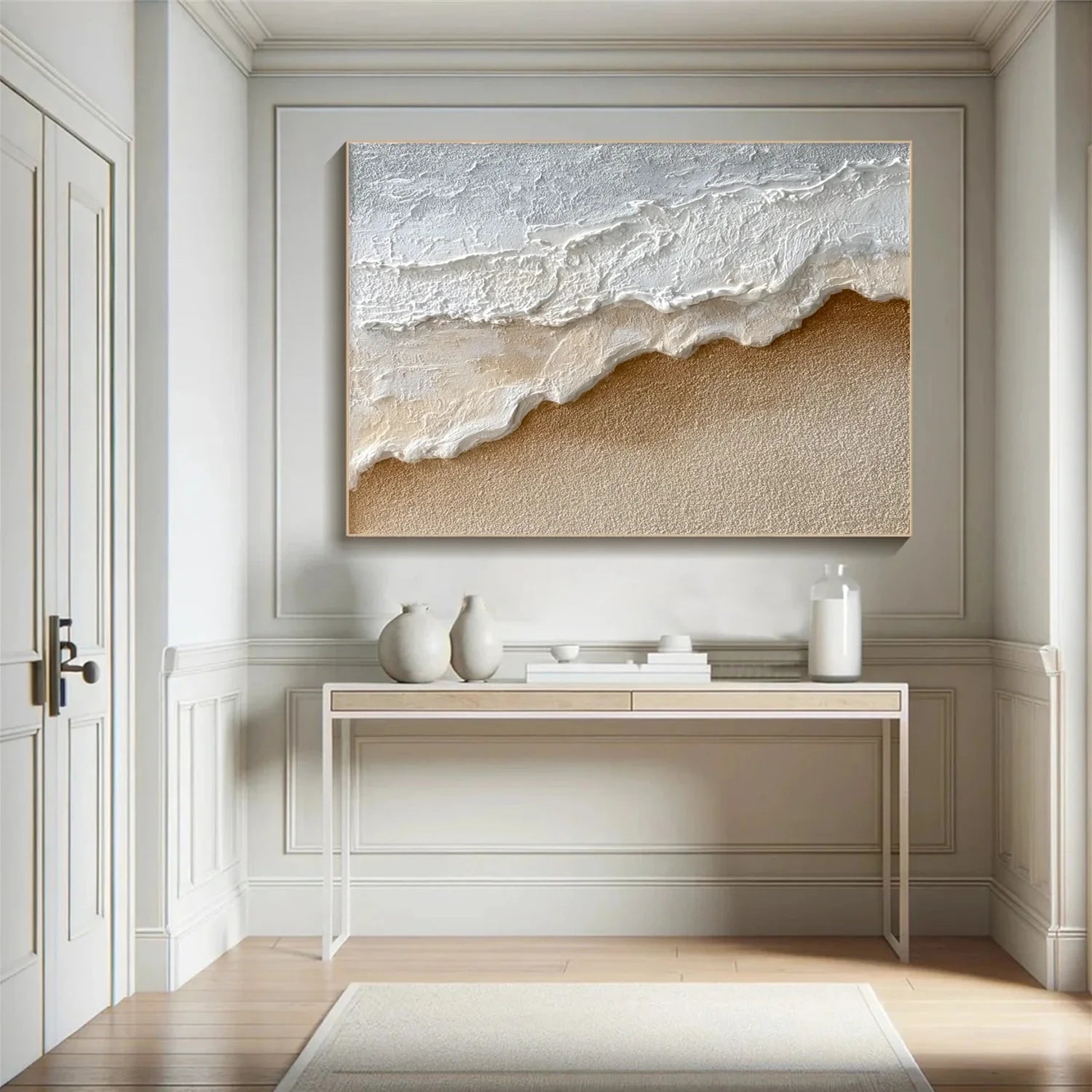 Sea & Sky Abstract Textured Wall Art #MS214