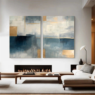 Abstract Set of 2 Canvas Art #WS590