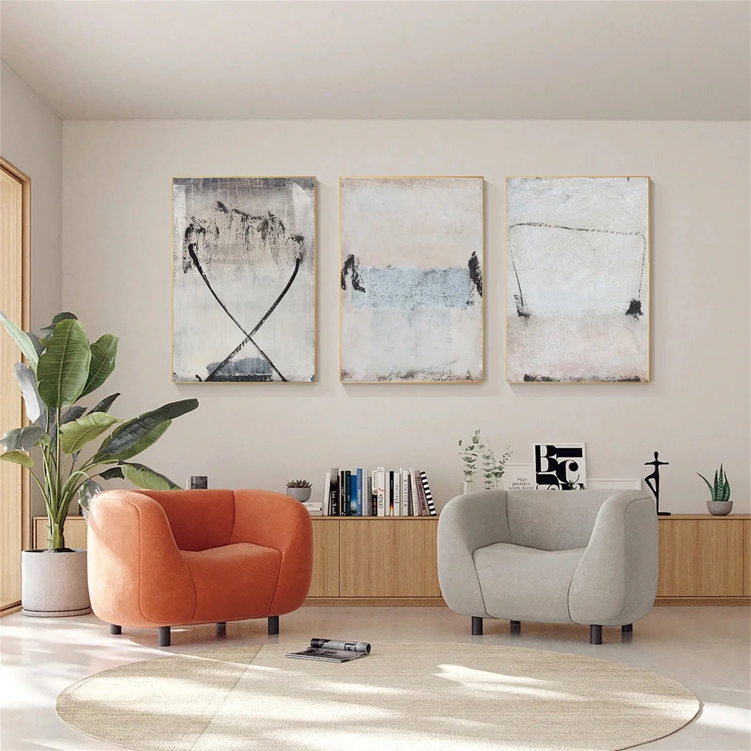 Wabi Sabi Canvas Art Set of 3 #WS685