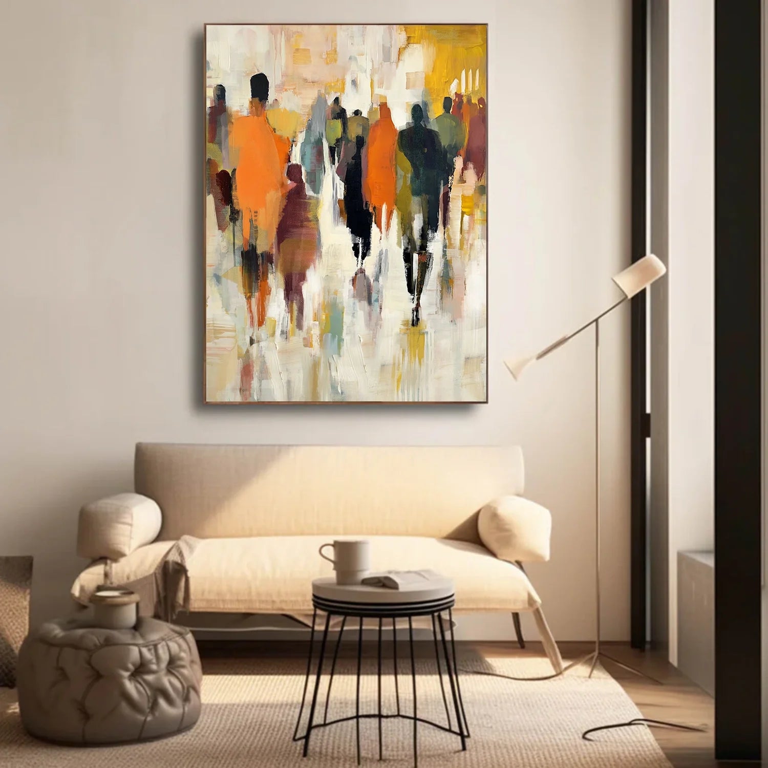 Colorful Abstract Portrait Wall Art #AP087