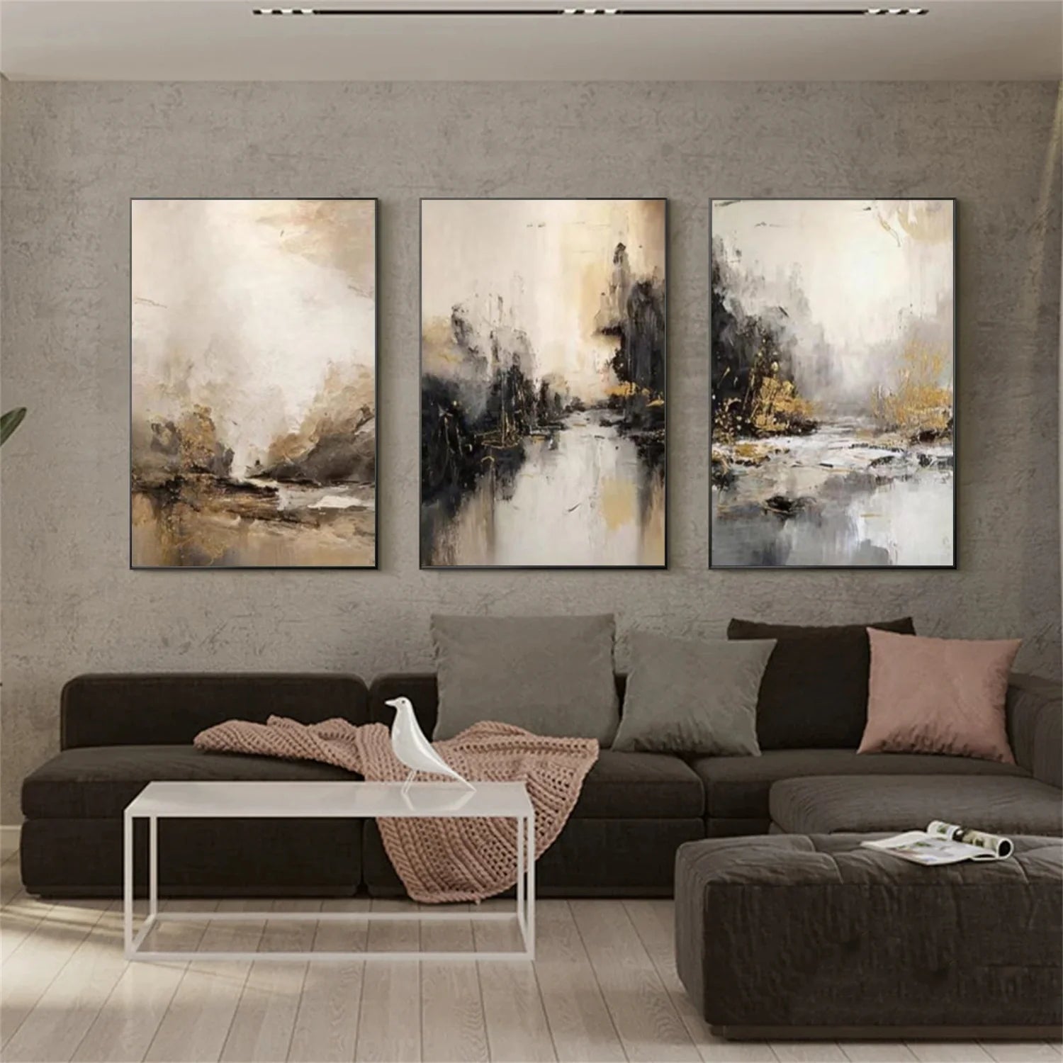Abstract Canvas Art Set of 3 #WS1020