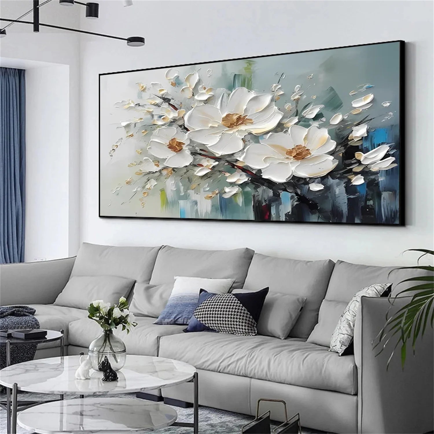 Flower & Tree Abstract Textured Wall Art #ML125