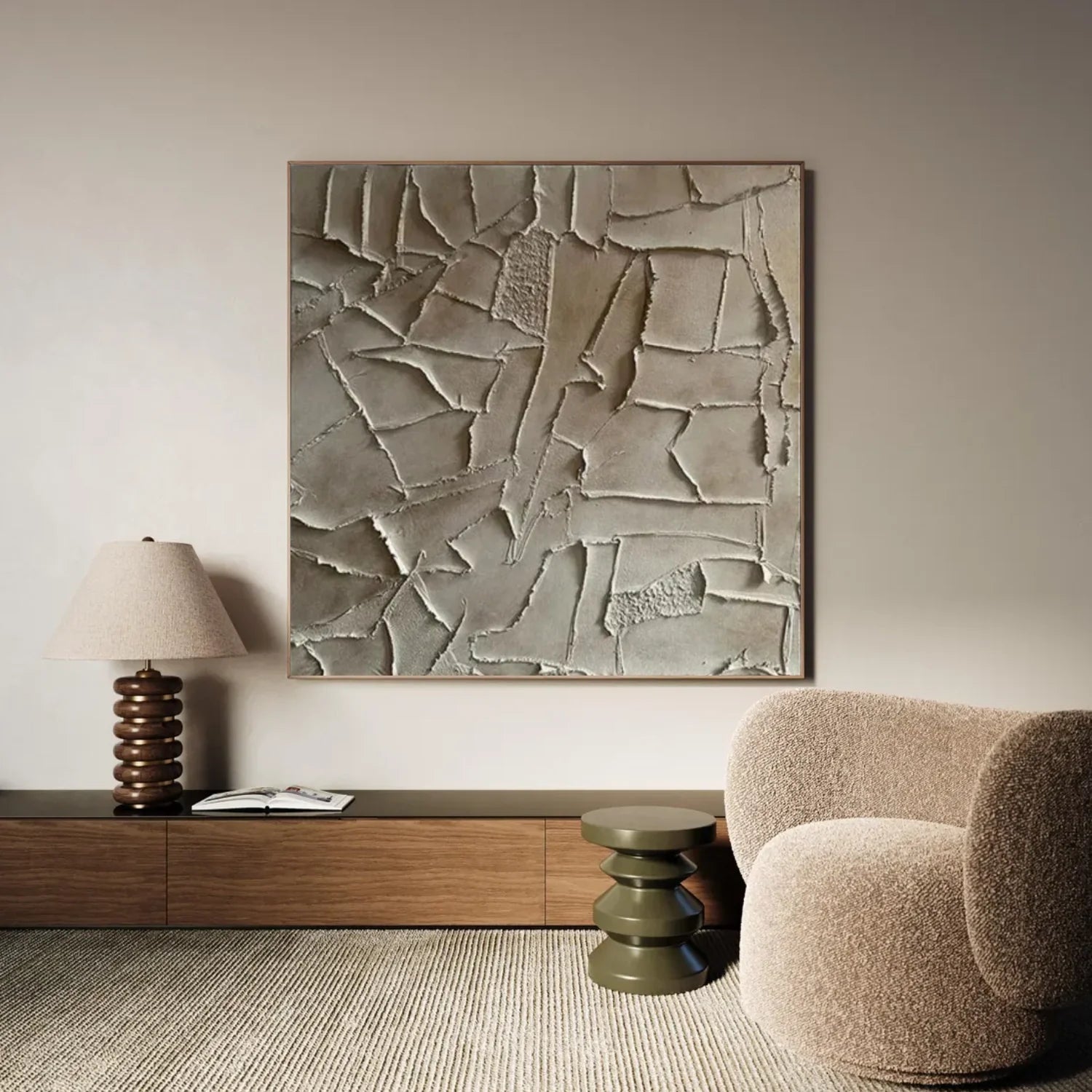 Abstract Textured Canvas Art #WS1001
