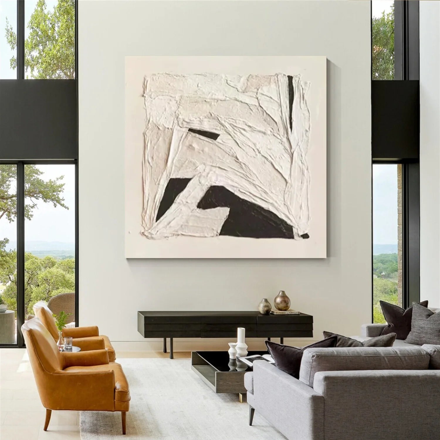 Wabi Sabi Textured Canvas Art #WS718