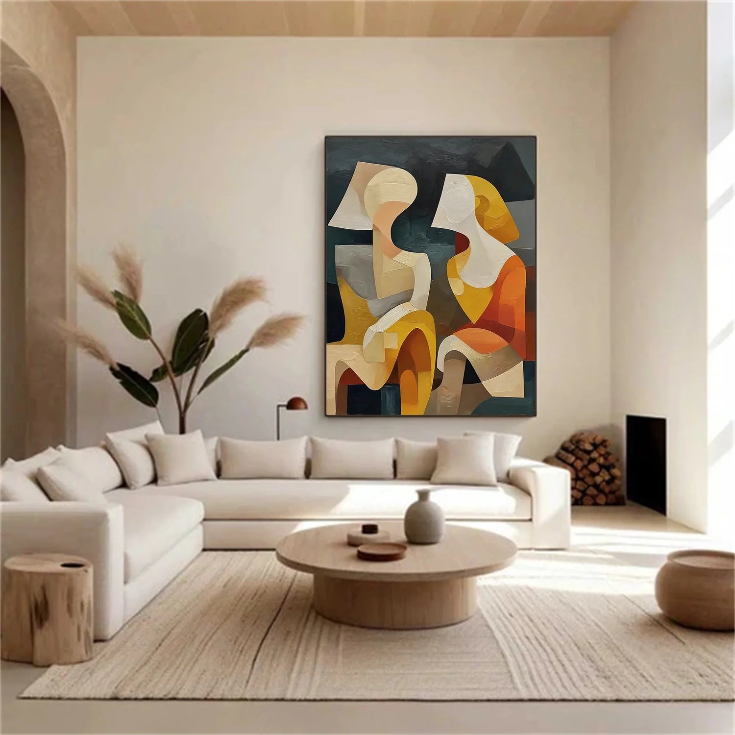 Abstract Portrait Wall Art #AP075