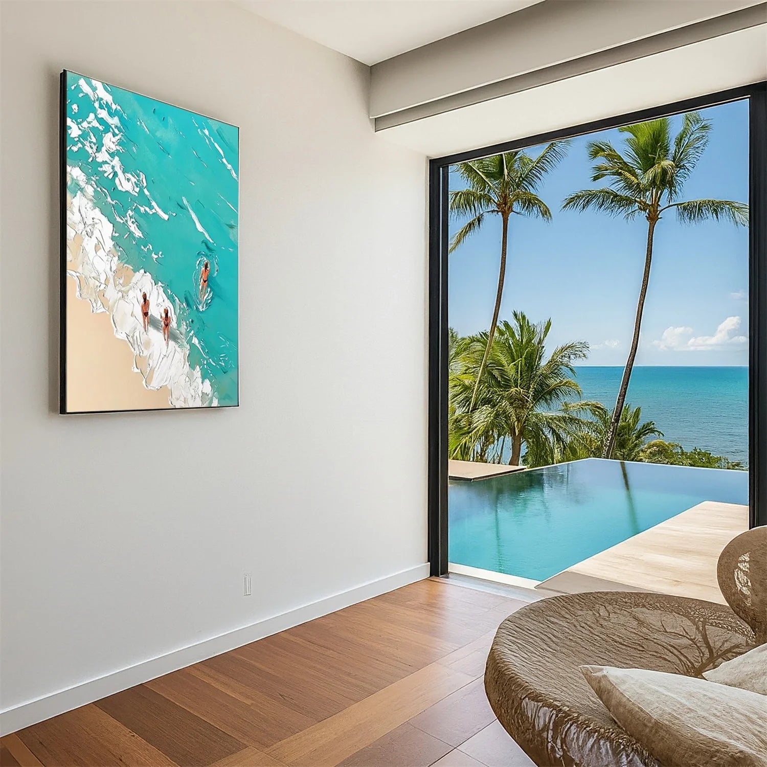 Swimming Sport Textured Wall Art #SA017