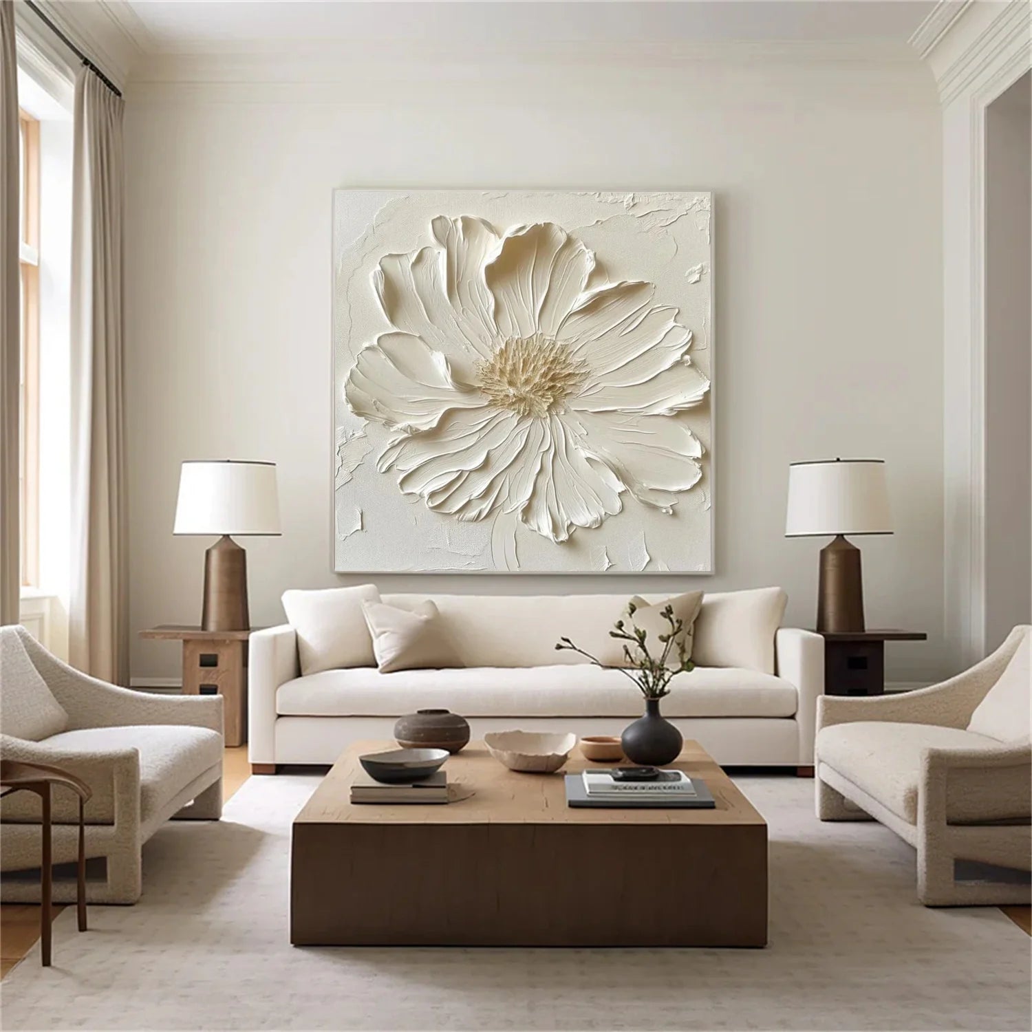 Flower & Tree Abstract Textured Wall Art #ML172