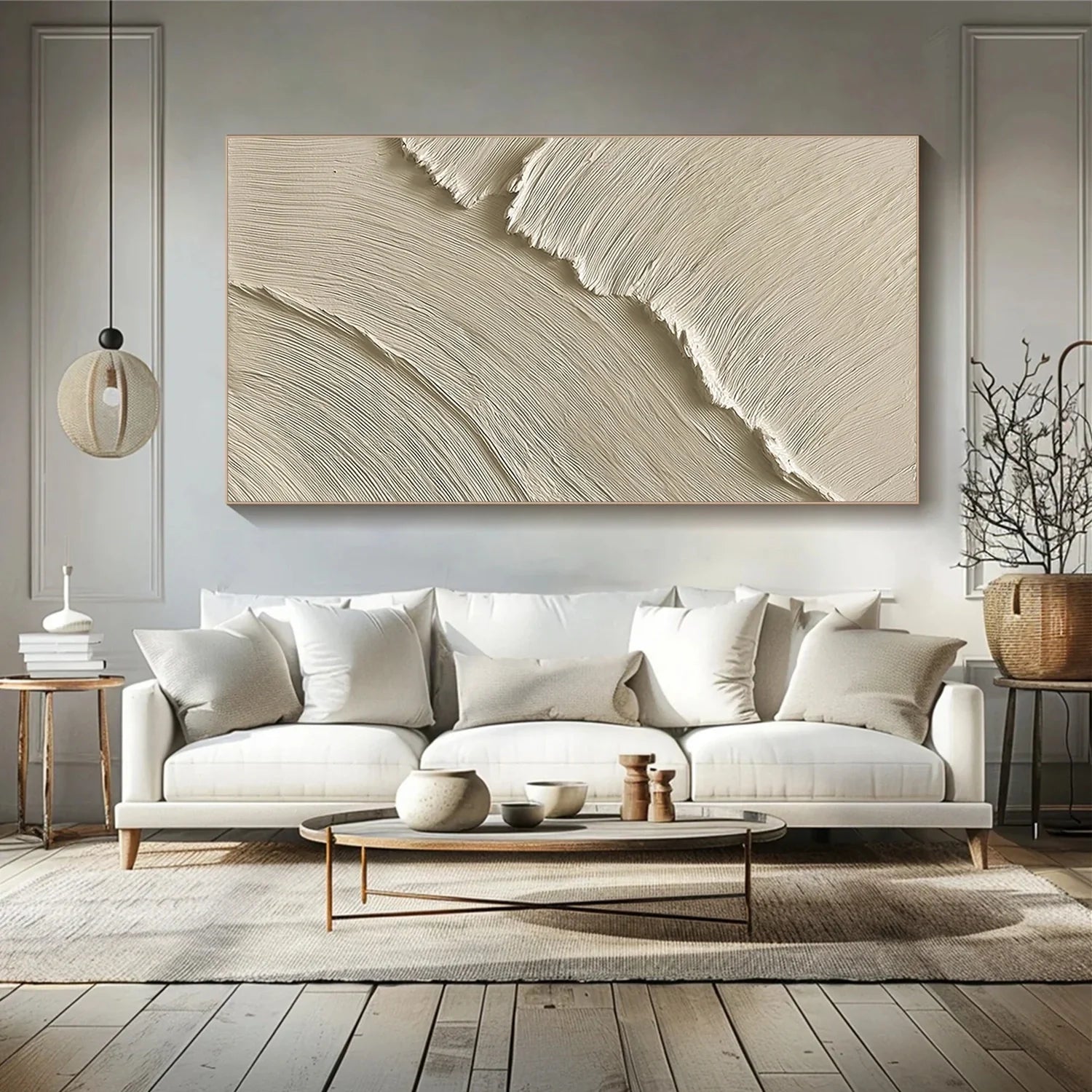 Sea & Sky Minimalist Textured Wall Art #MS243