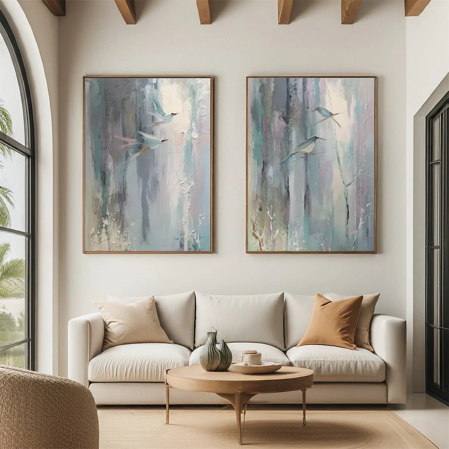 Abstract Animal Wall Art Set of 2 #AL151