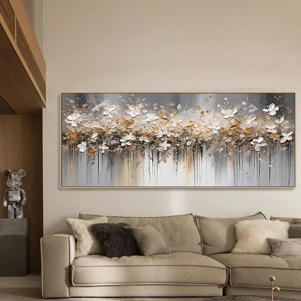 Flower & Tree Abstract Textured Wall Art #ML100