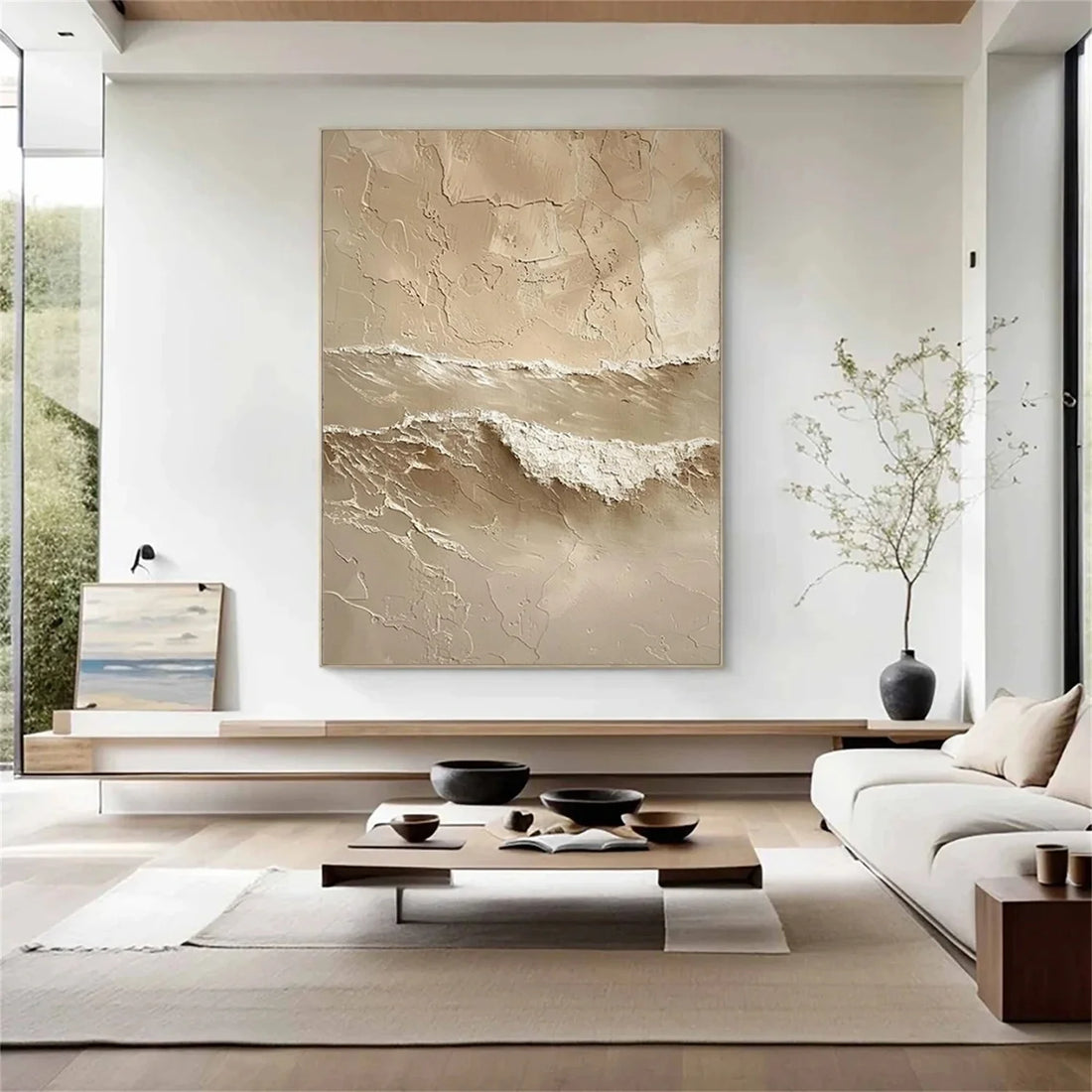 Sea & Sky Abstract Textured Wall Art #MS242