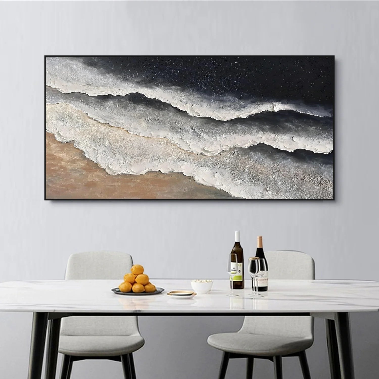 Sea & Sky Abstract Textured Wall Art #MS271