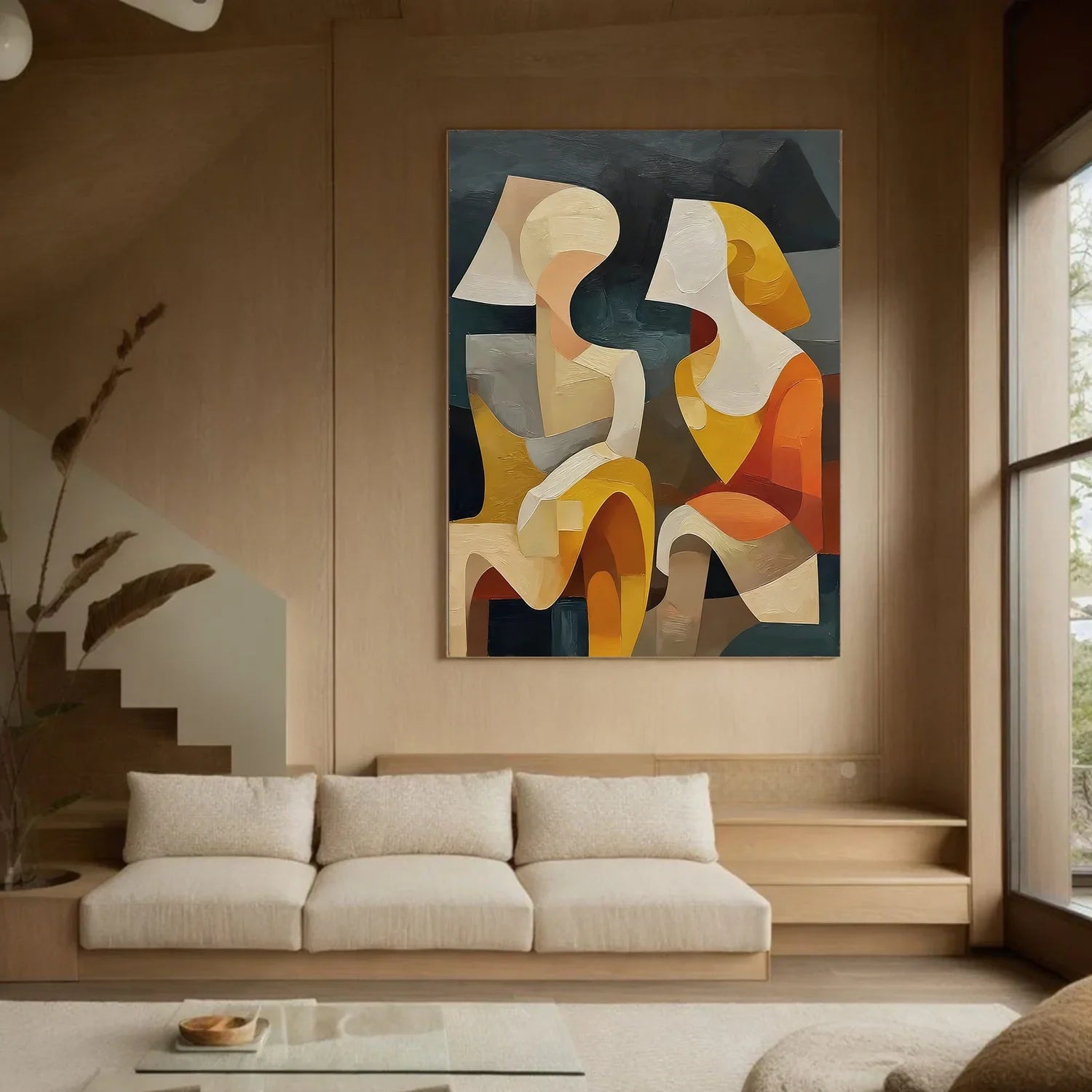 Abstract Portrait Wall Art #AP075