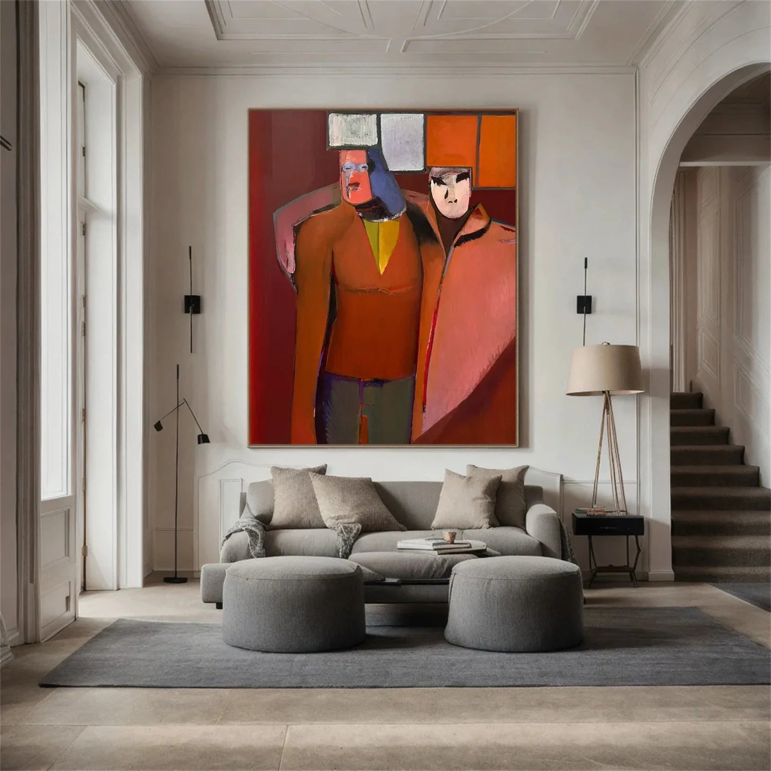 Abstract Portrait Wall Art #AP062