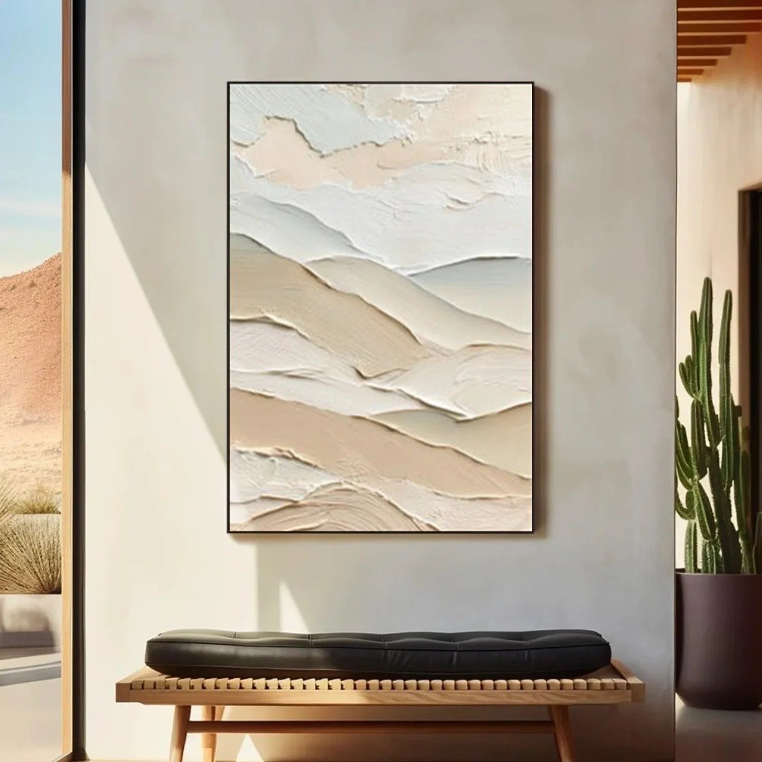 Minimalist Mountain Textured Canvas Art #MM350
