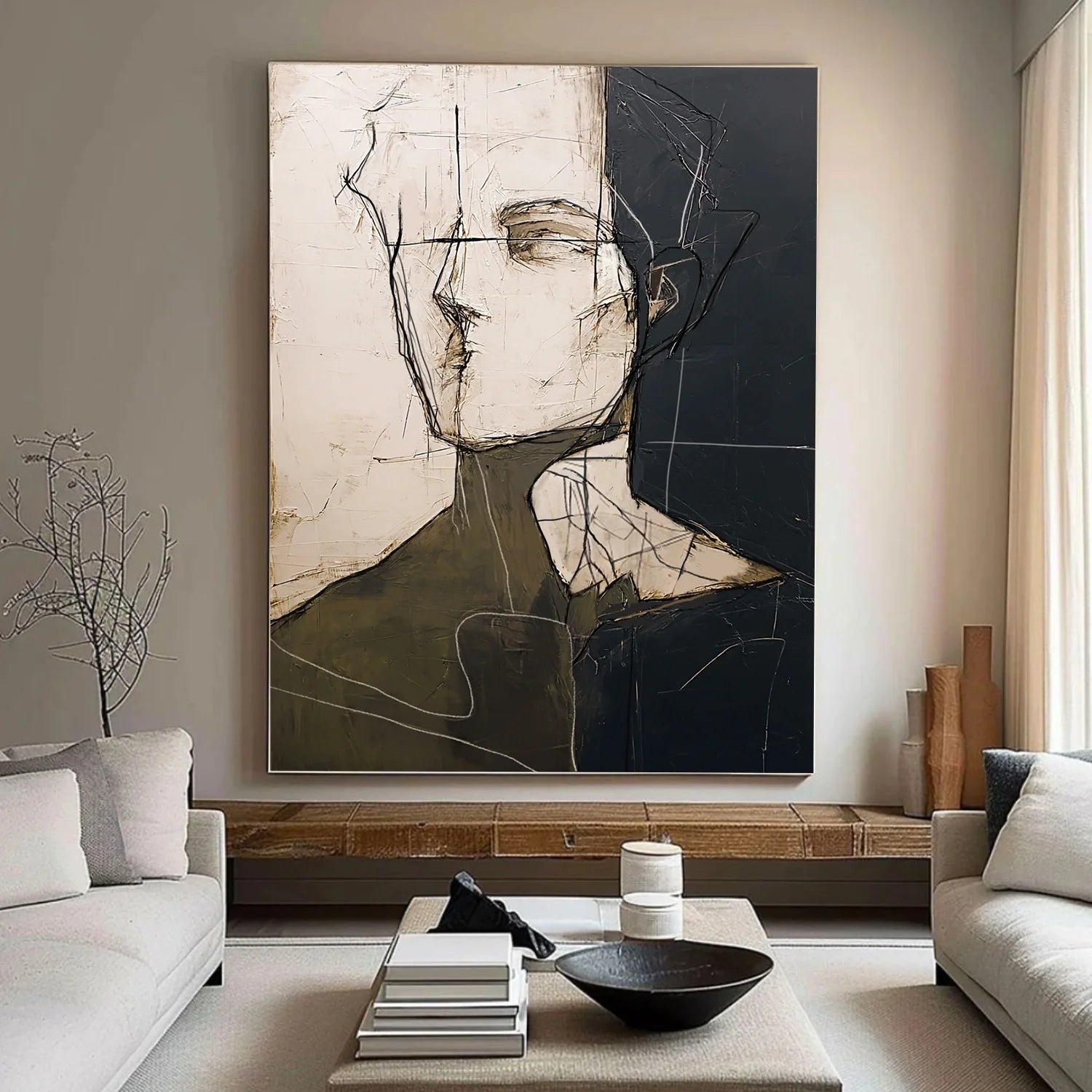 Abstract Portrait Wall Art #AP108