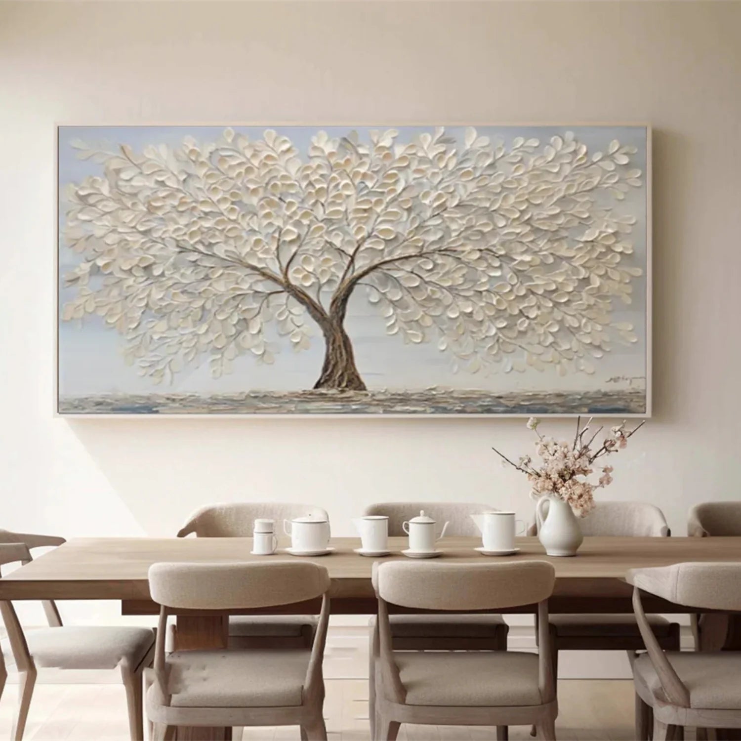 Flower & Tree Abstract Textured Wall Art #ML149