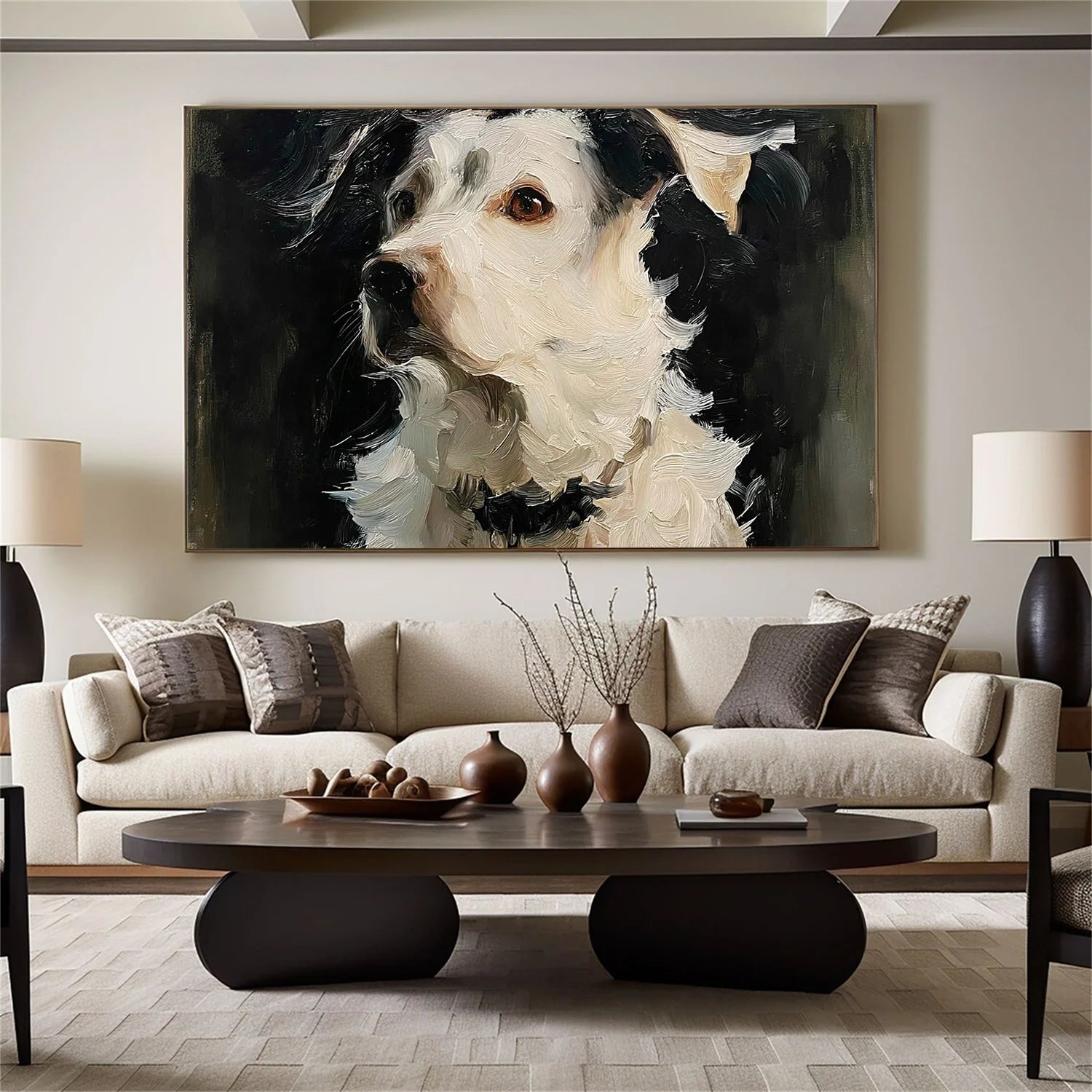 Abstract Animal Dog Wall Art #AL194