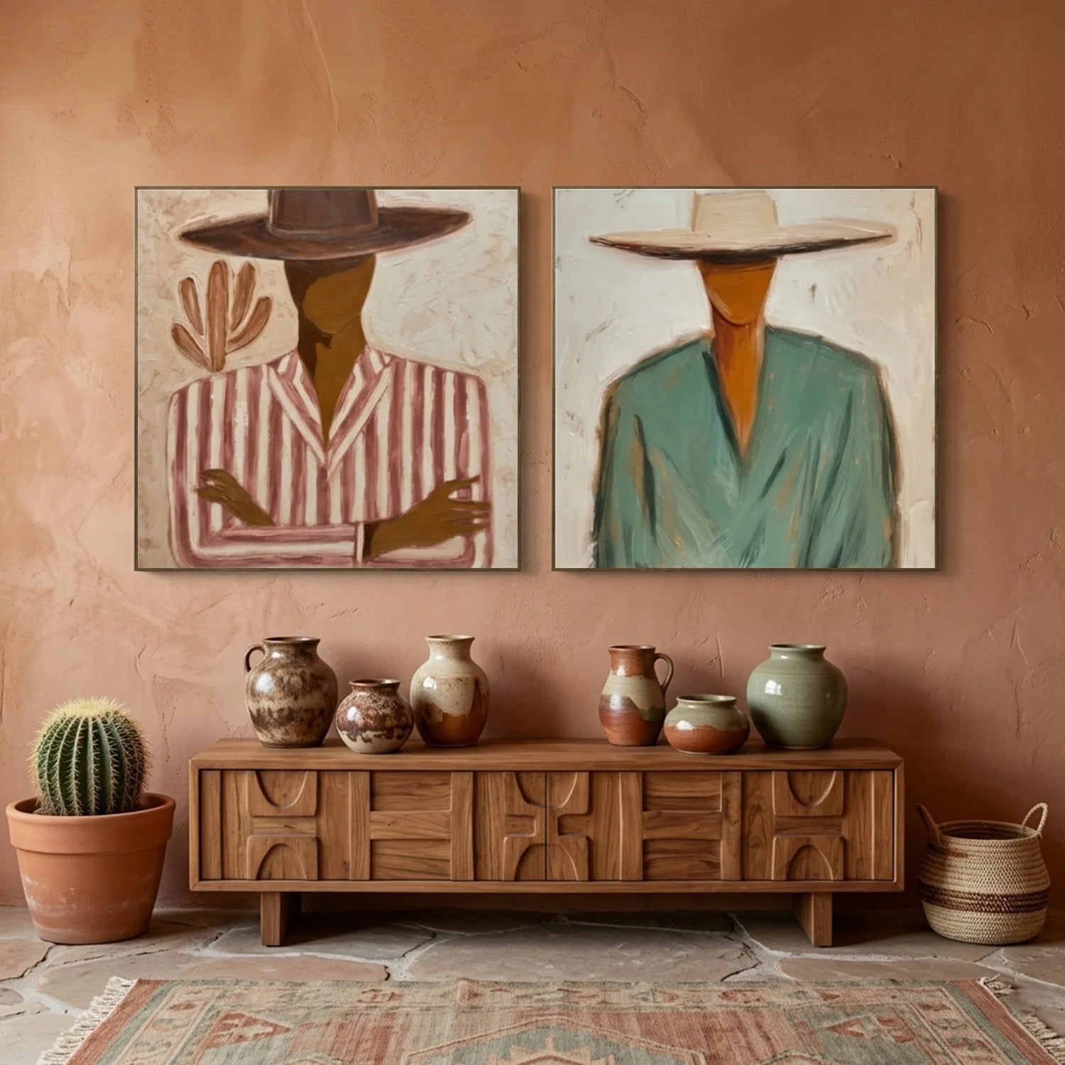 Vintage Americana Art Set of 2 #VA028