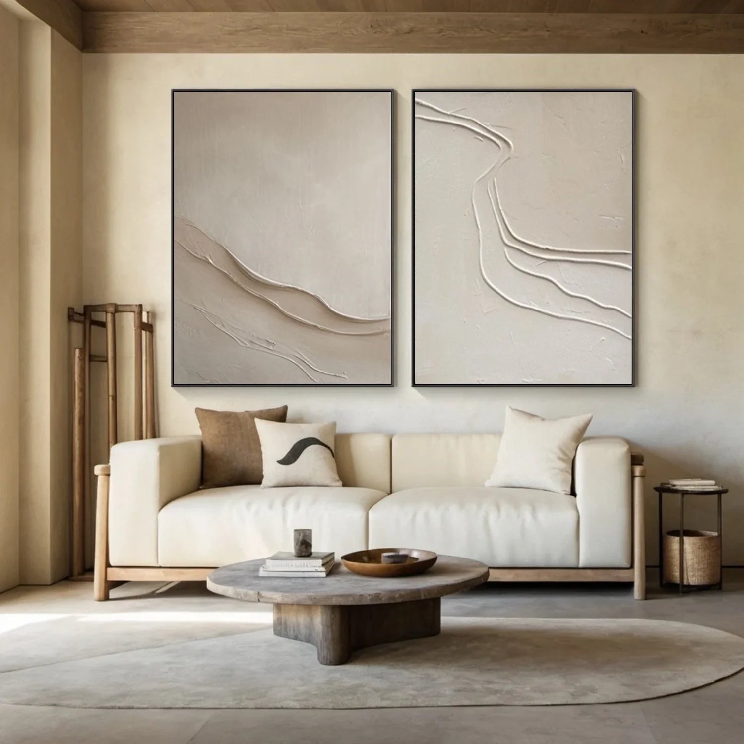 Minimalist Textured Canvas Art Set of 2 #MM376