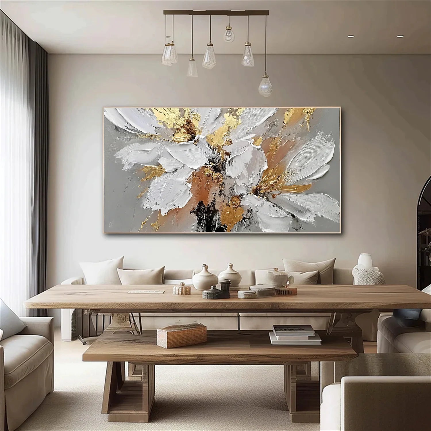 Flower & Tree Abstract Textured Wall Art #ML225