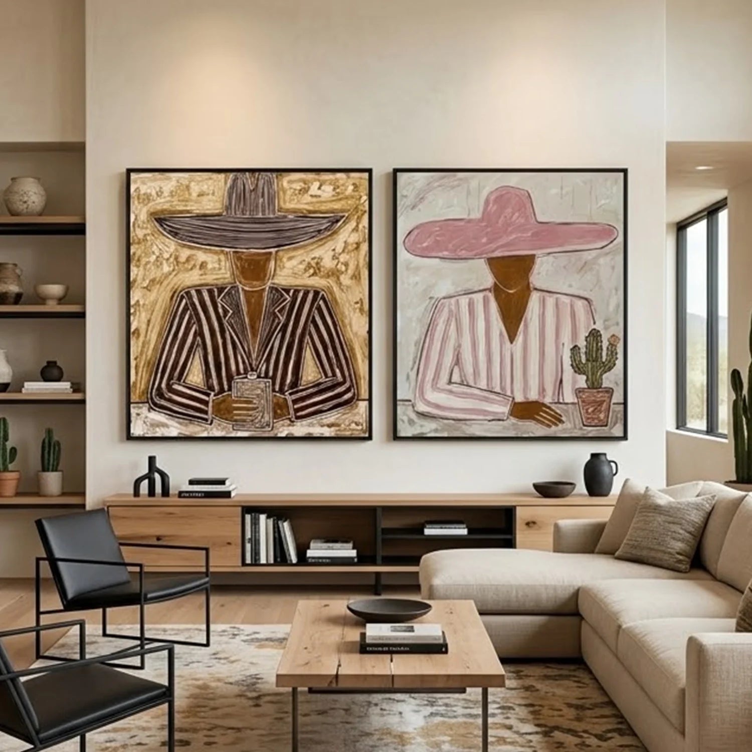 Vintage Americana Art Set of 2 #VA048