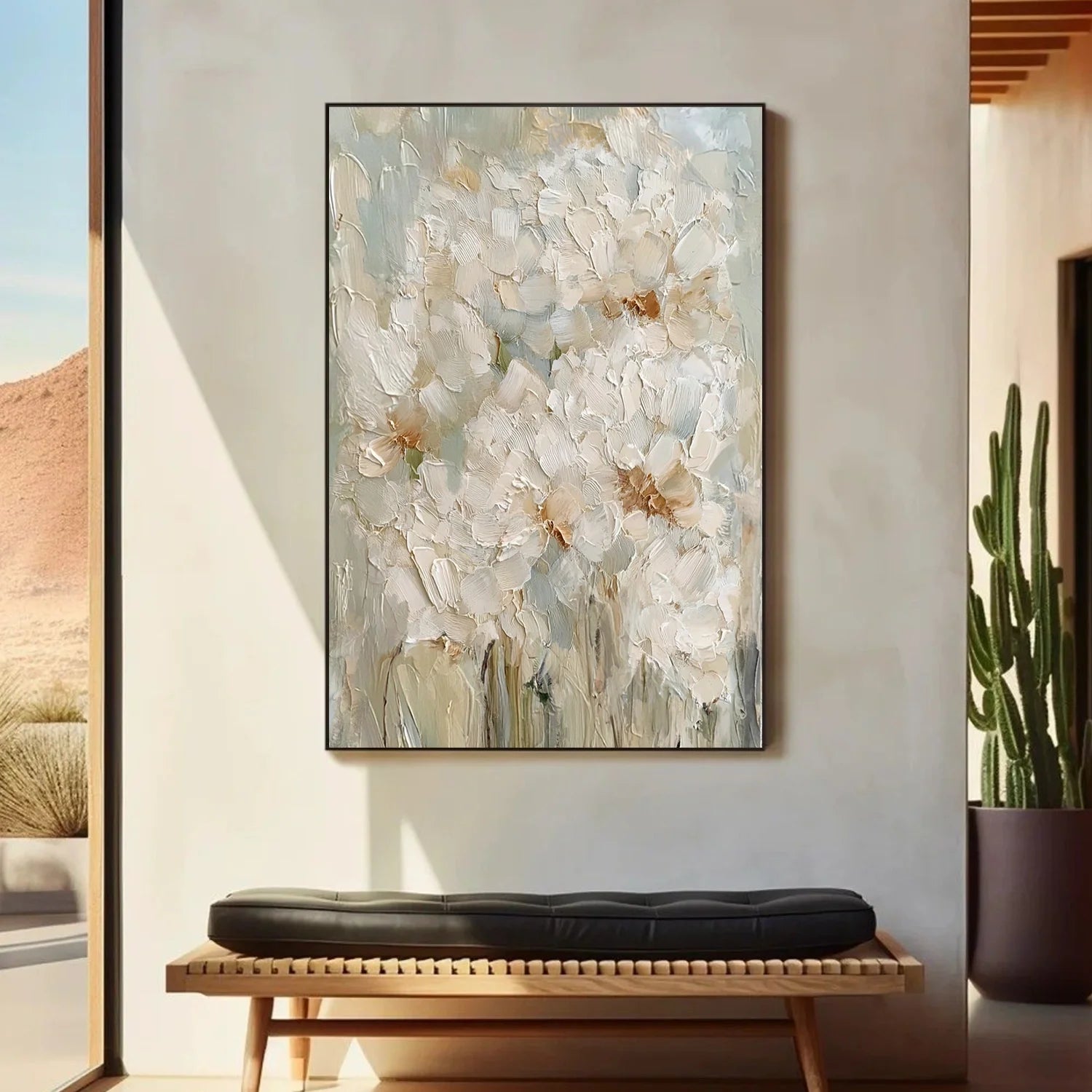 Flower & Tree Abstract Textured Wall Art #ML239
