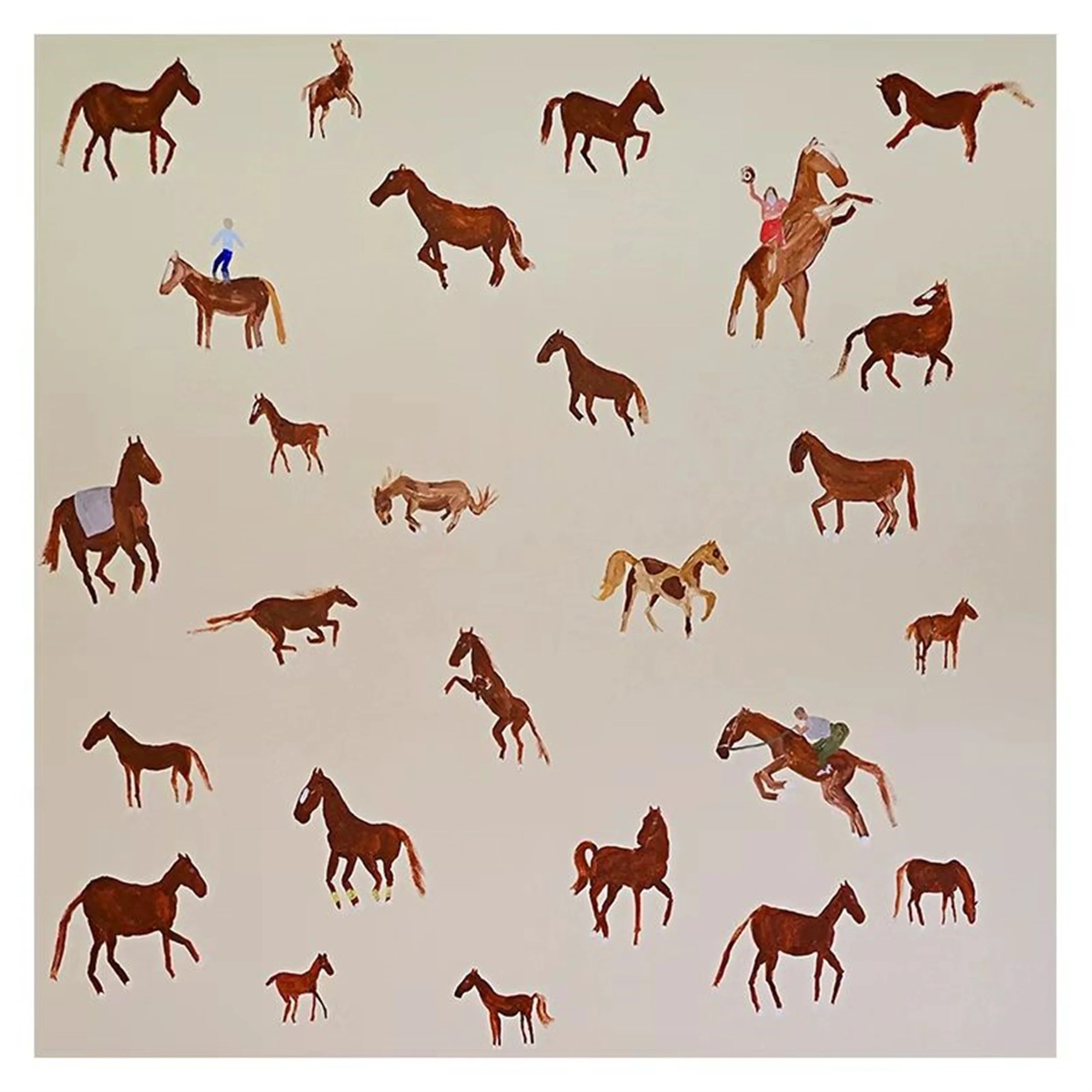 Colorful Horse Abstract Animal Wall Art #AL013