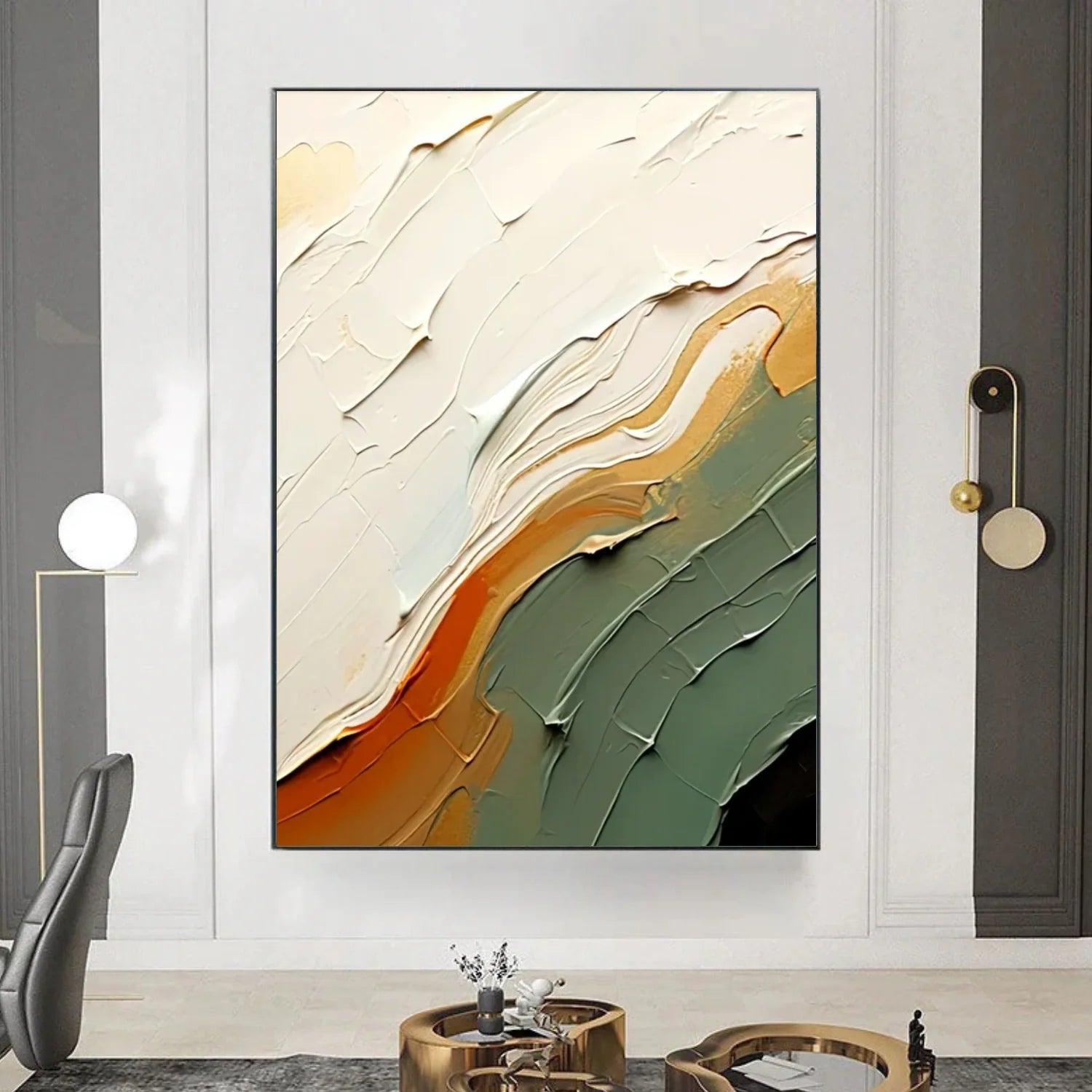 Abstract Textured Canvas Art #WS833