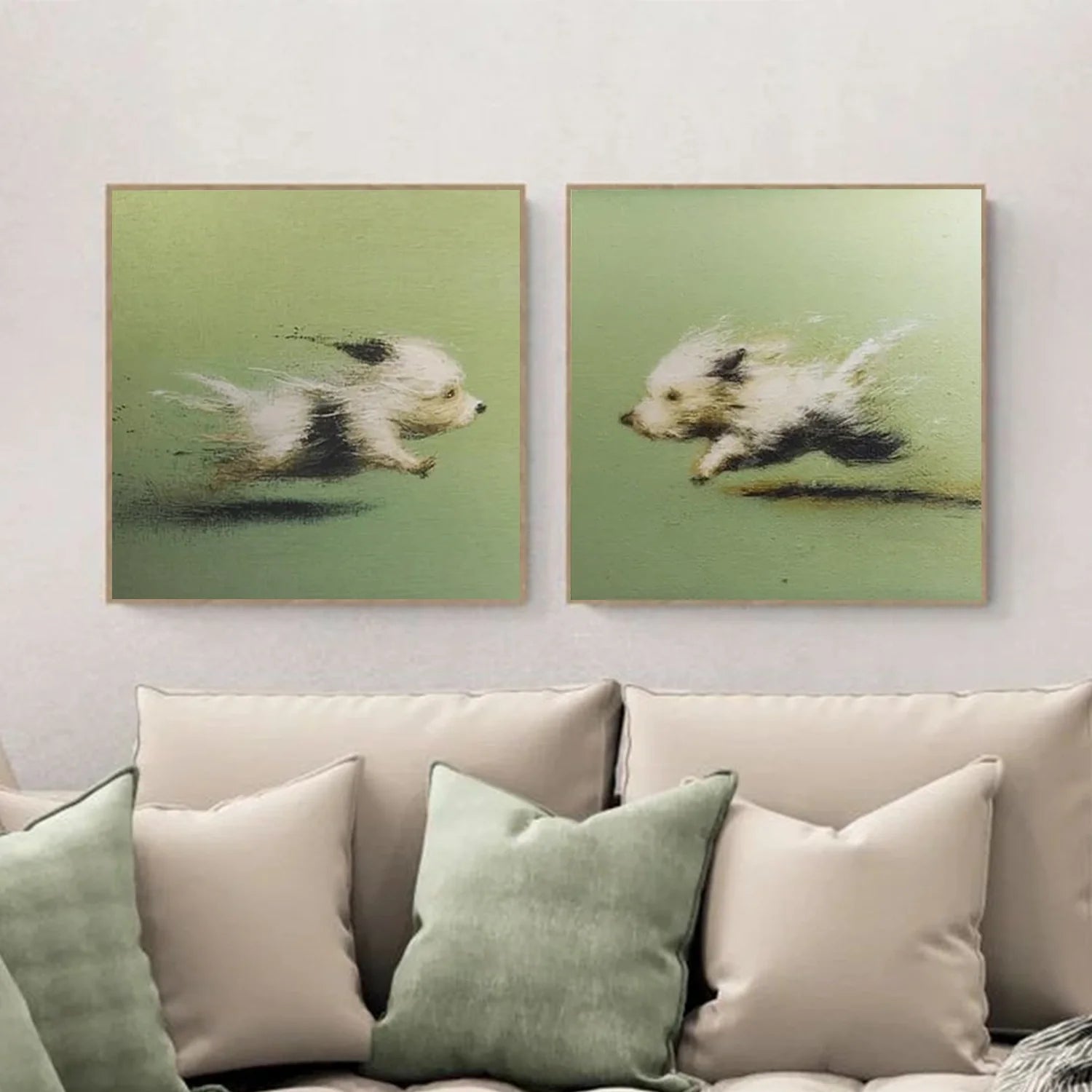 Abstract Animal Wall Art Set of 2 #AL204
