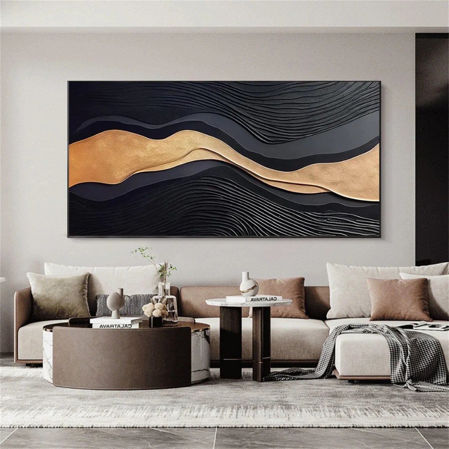Minimalist Textured Canvas Art #MM367