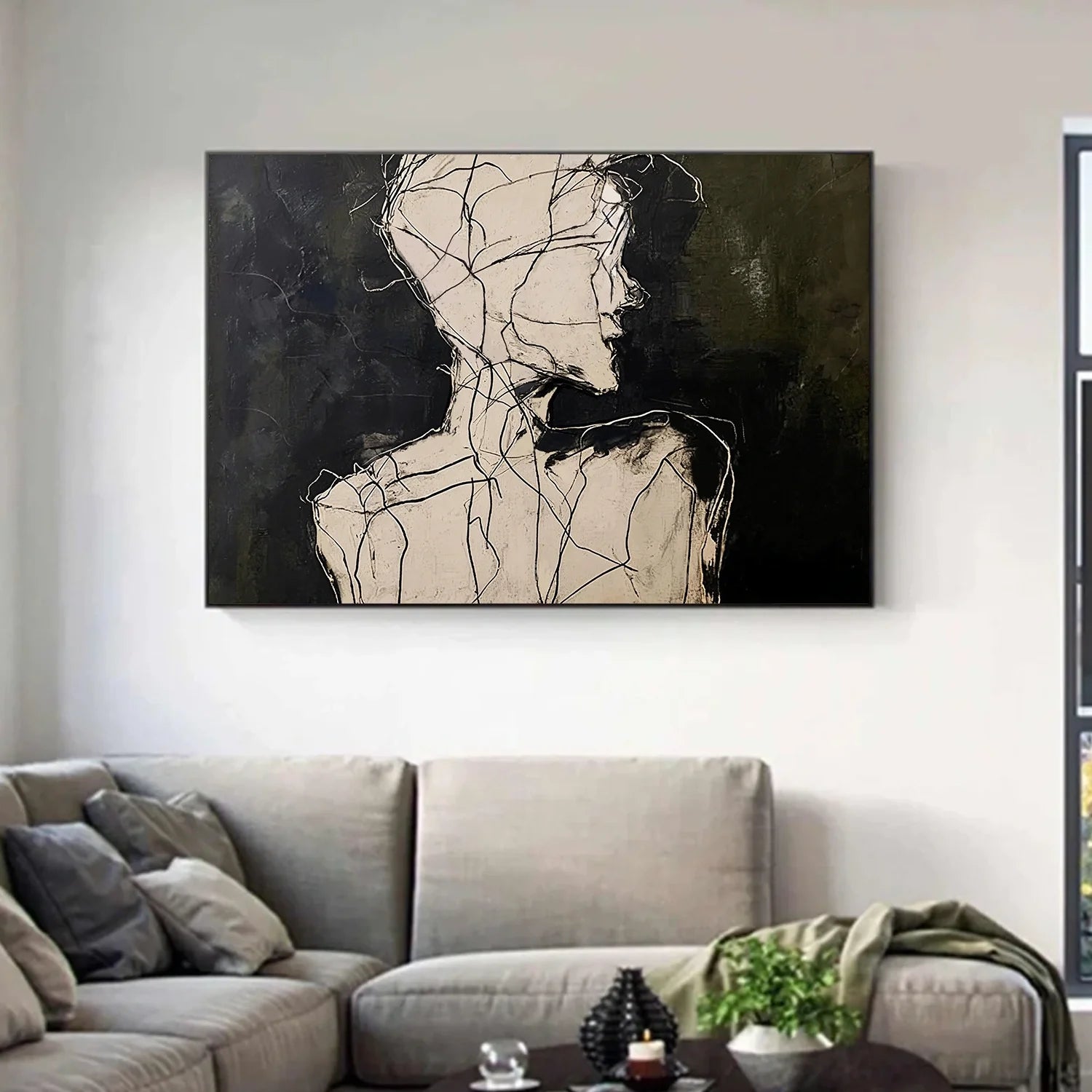 Abstract Portrait Wall Art #AP109