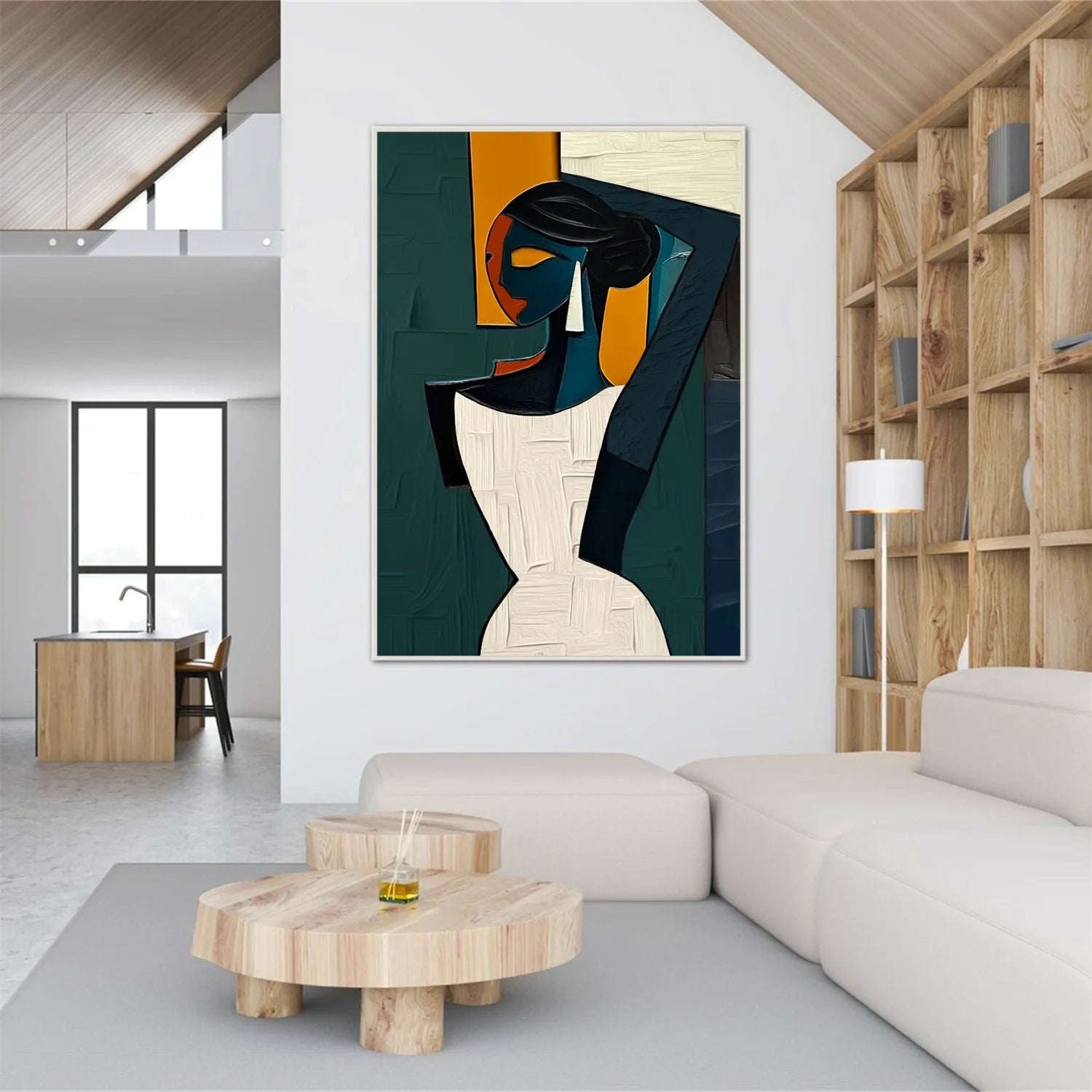 Abstract Portrait Colorful Painting #AP030