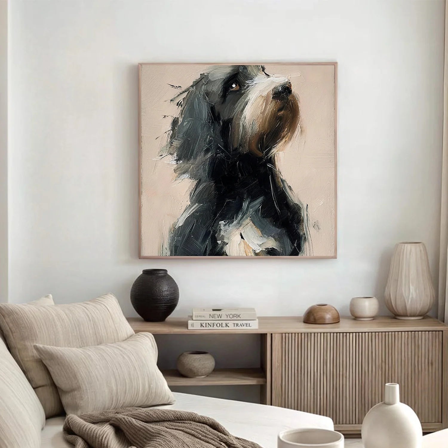 Abstract Animal Dog Wall Art #AL196