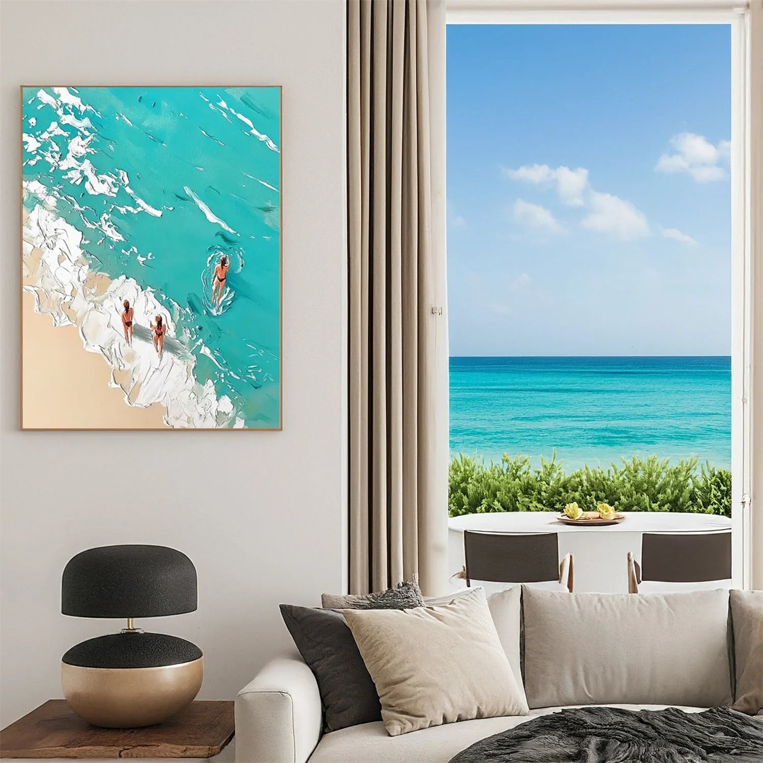 Swimming Sport Textured Wall Art #SA017