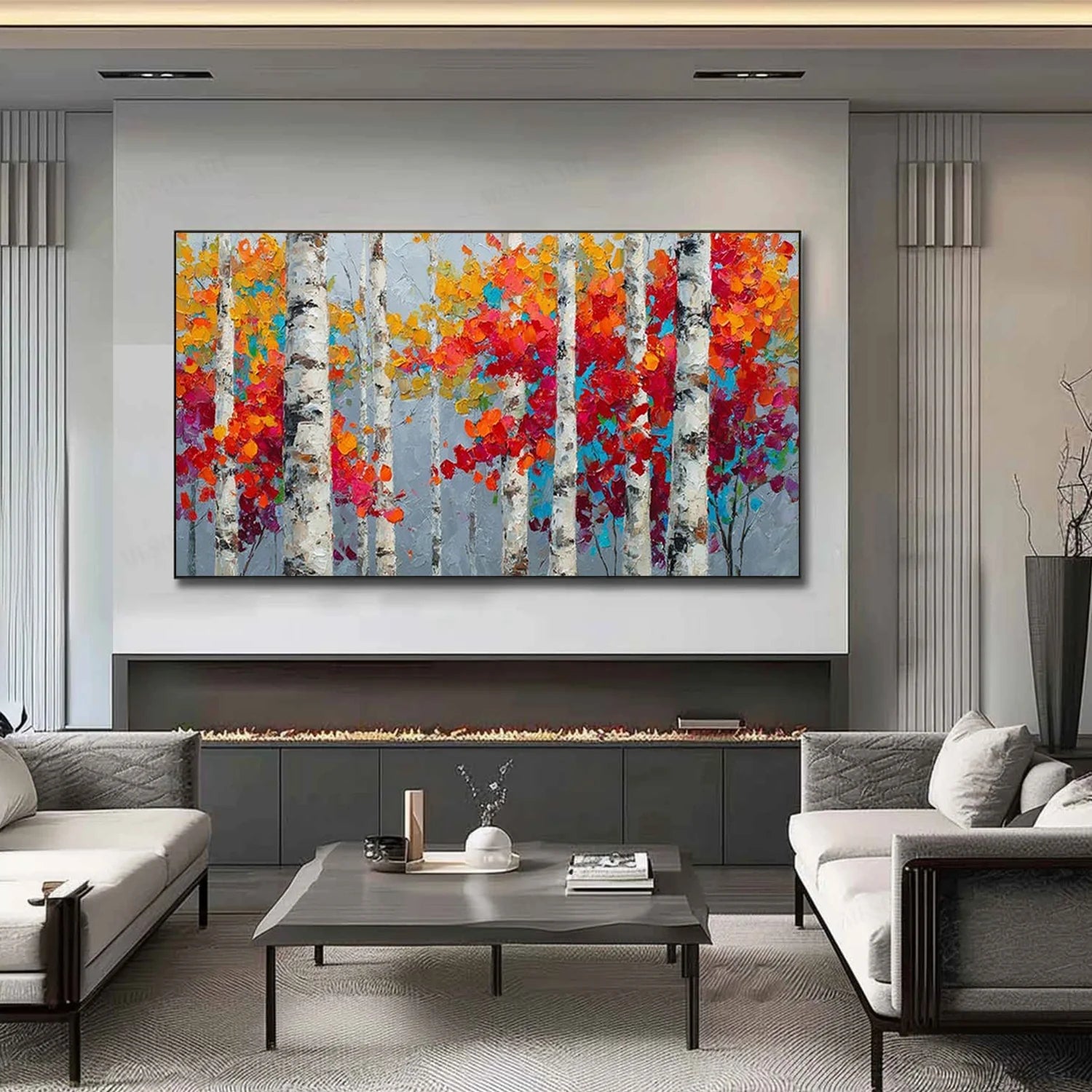 Flower & Tree Abstract Wall Art #ML250