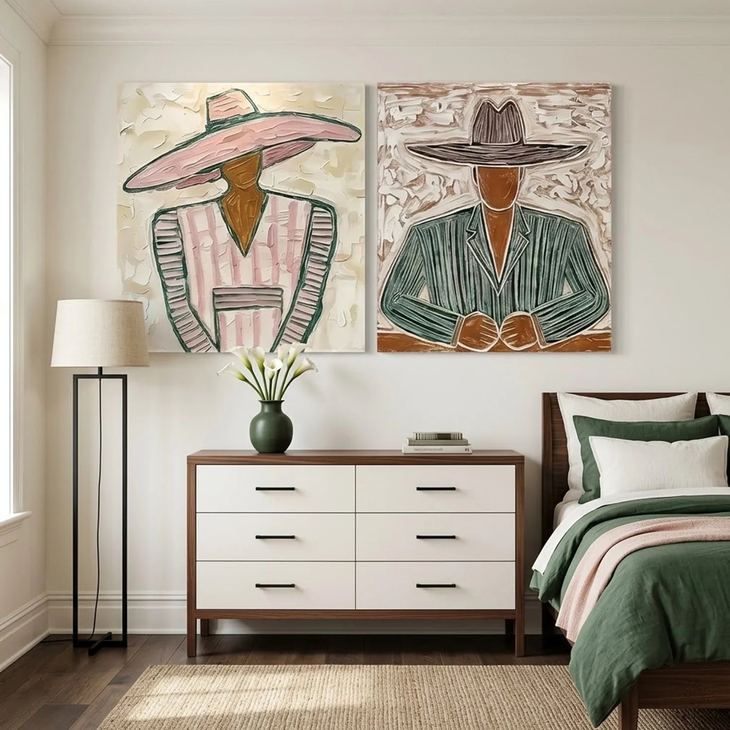 Vintage Americana Art Set of 2 #VA049